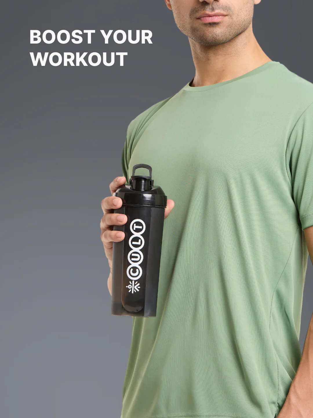 Cult Duffle Bag Blue with Shaker Bottle Black 700ml - Combo - Image 3