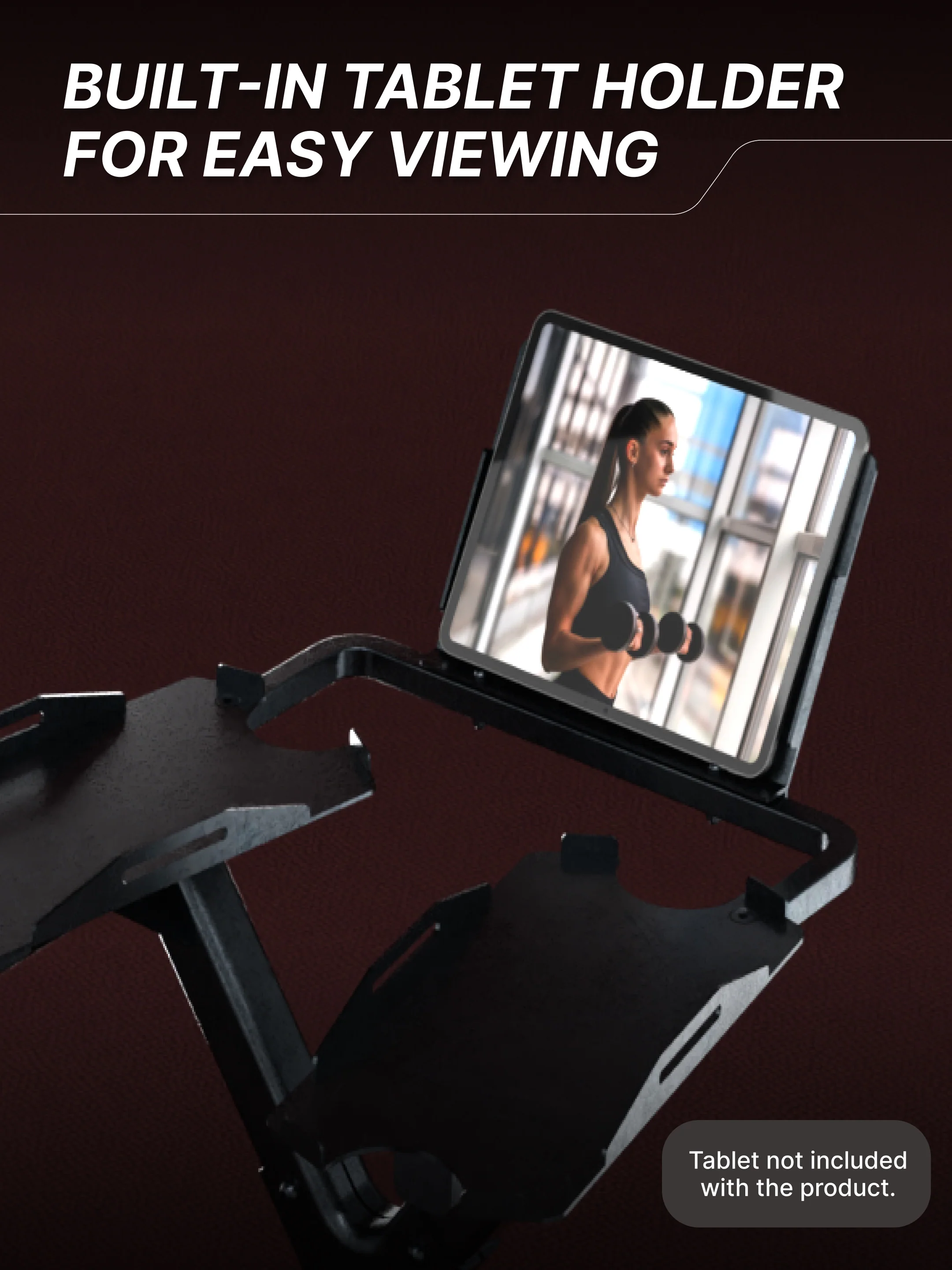 Cult Dumbbell Stand | 100 KG Weight Capacity with Wheels & Tablet Holder | Protected Edges | Compact Home Gym Storage (6 Months extended Warranty only on Cultstore.com) - Image 7