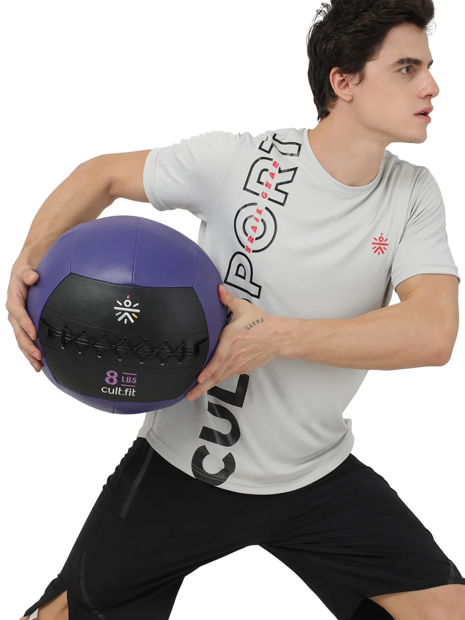 cult.fit Wall Ball - 8 lbs x 1 - Image 5