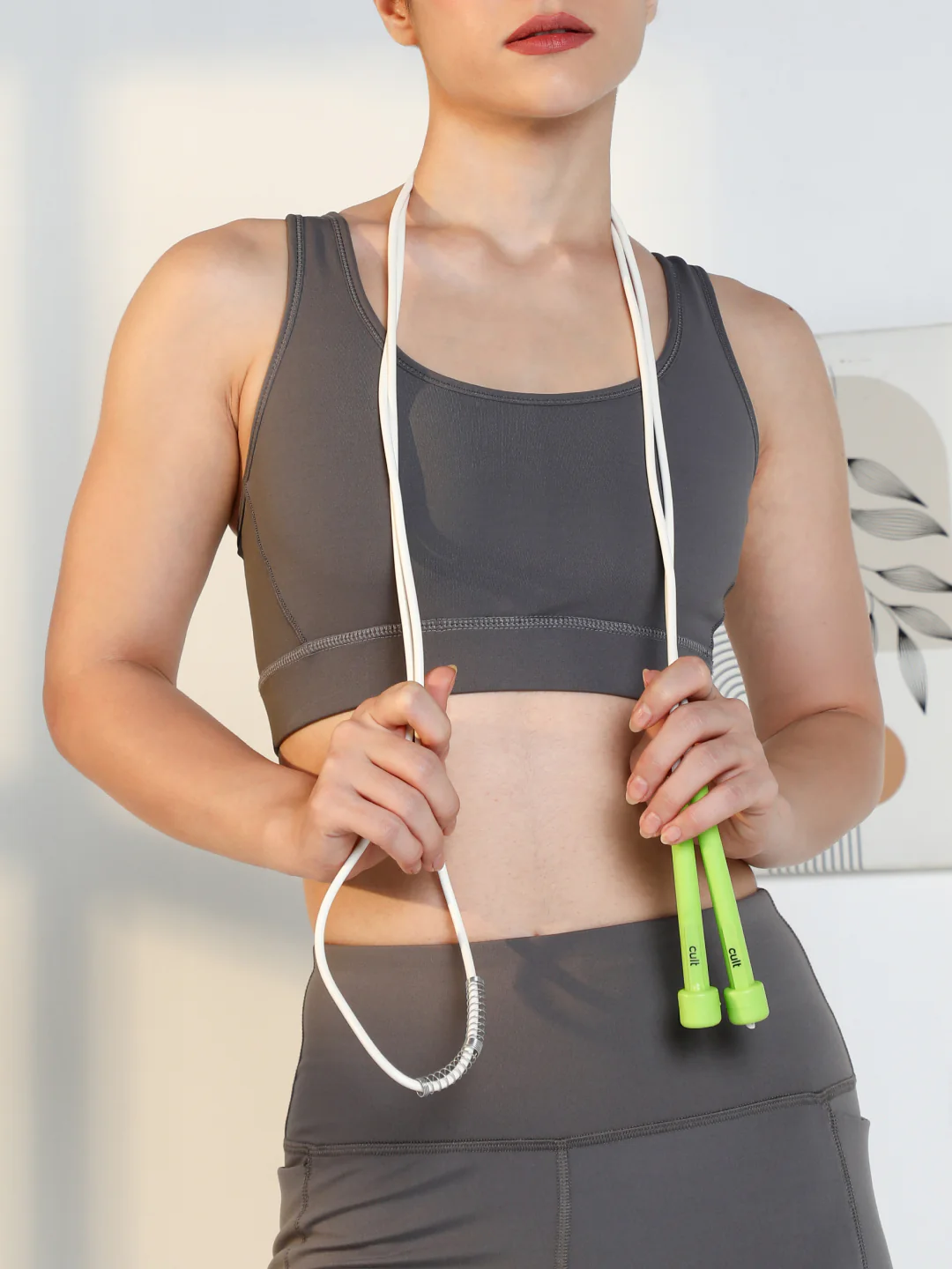 Cult Fitness Starter Combo (Set of Pilates Band + Green Skipping Rope + Black 500 ml Shaker + 12L Black Duffle Bag) - Image 4