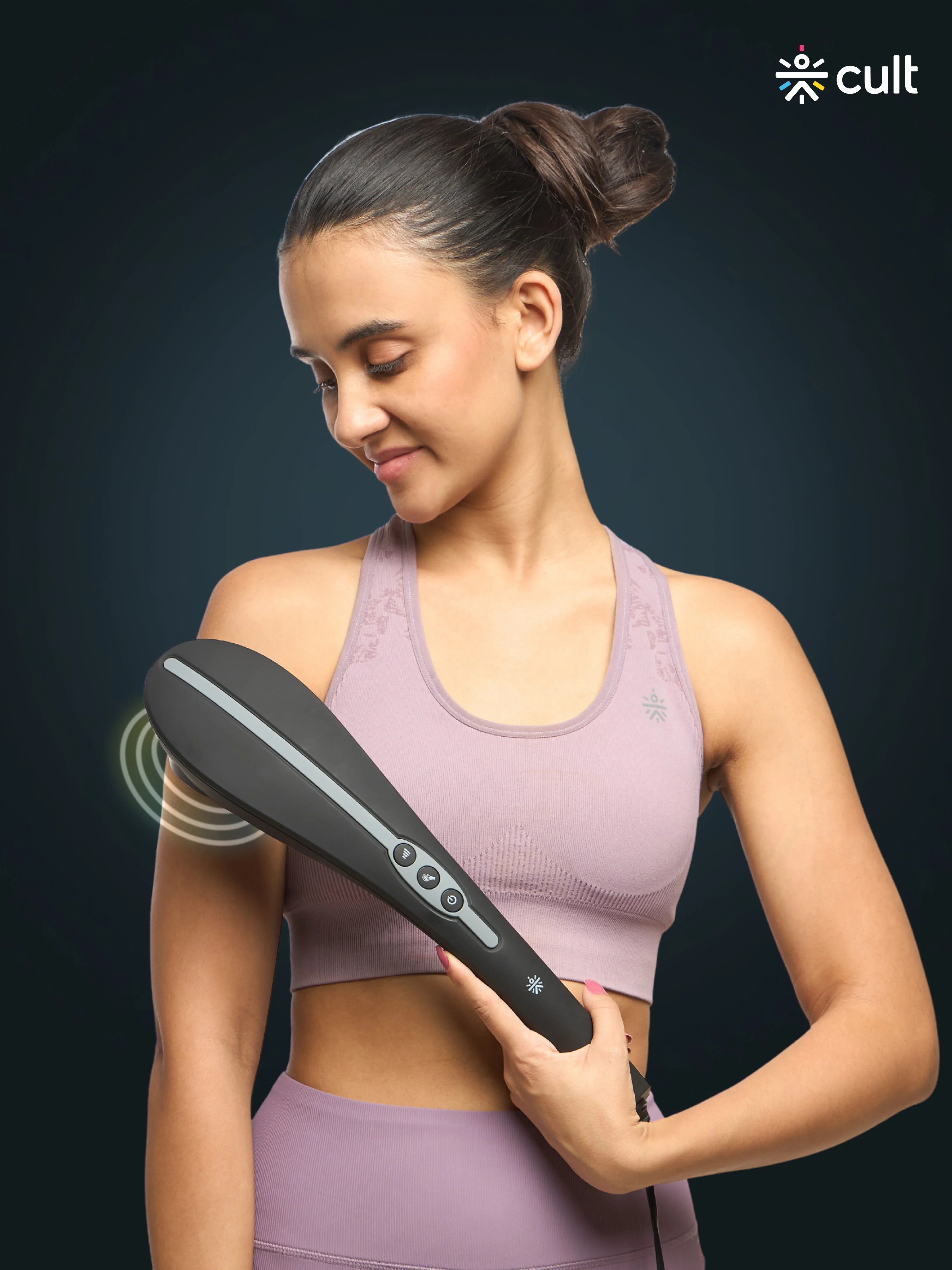 Cult Flex Plus Corded Electric Handheld Full Body Massager with 4 Interchangeable Heads, 6 modes, and 6 Adjustable Speed Settings for Pain Relief and Relaxation - Image 9