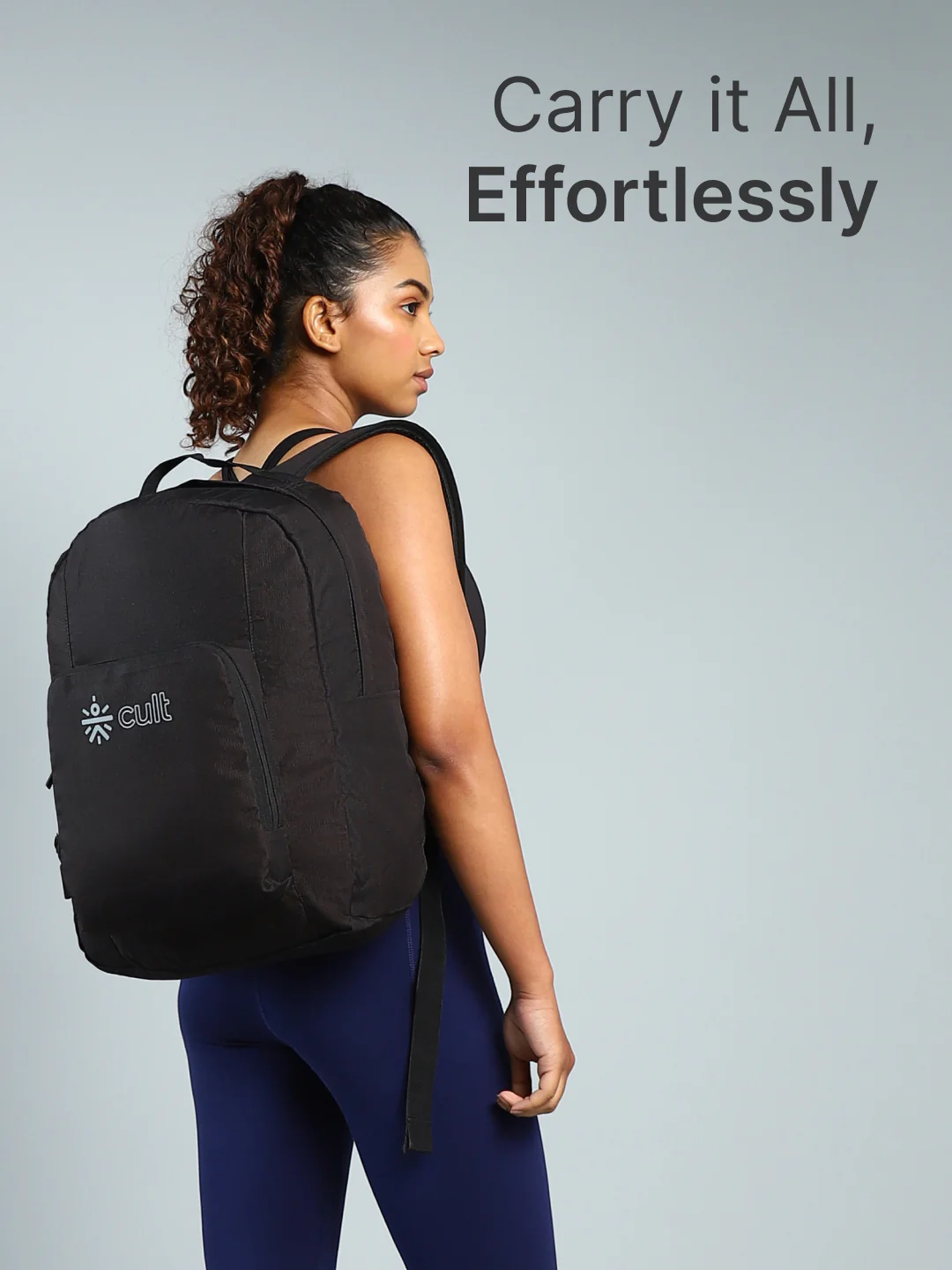 cult Foldable Backpack  25L Black - Image 2