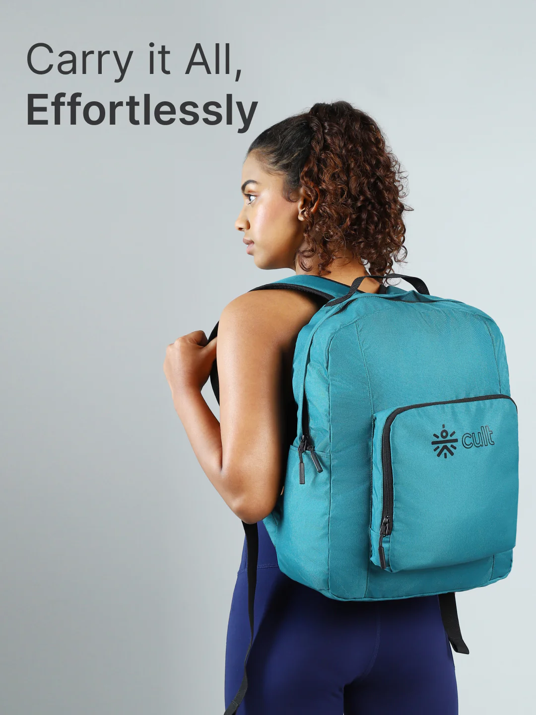cult Foldable Backpack  25L Teal - Image 2