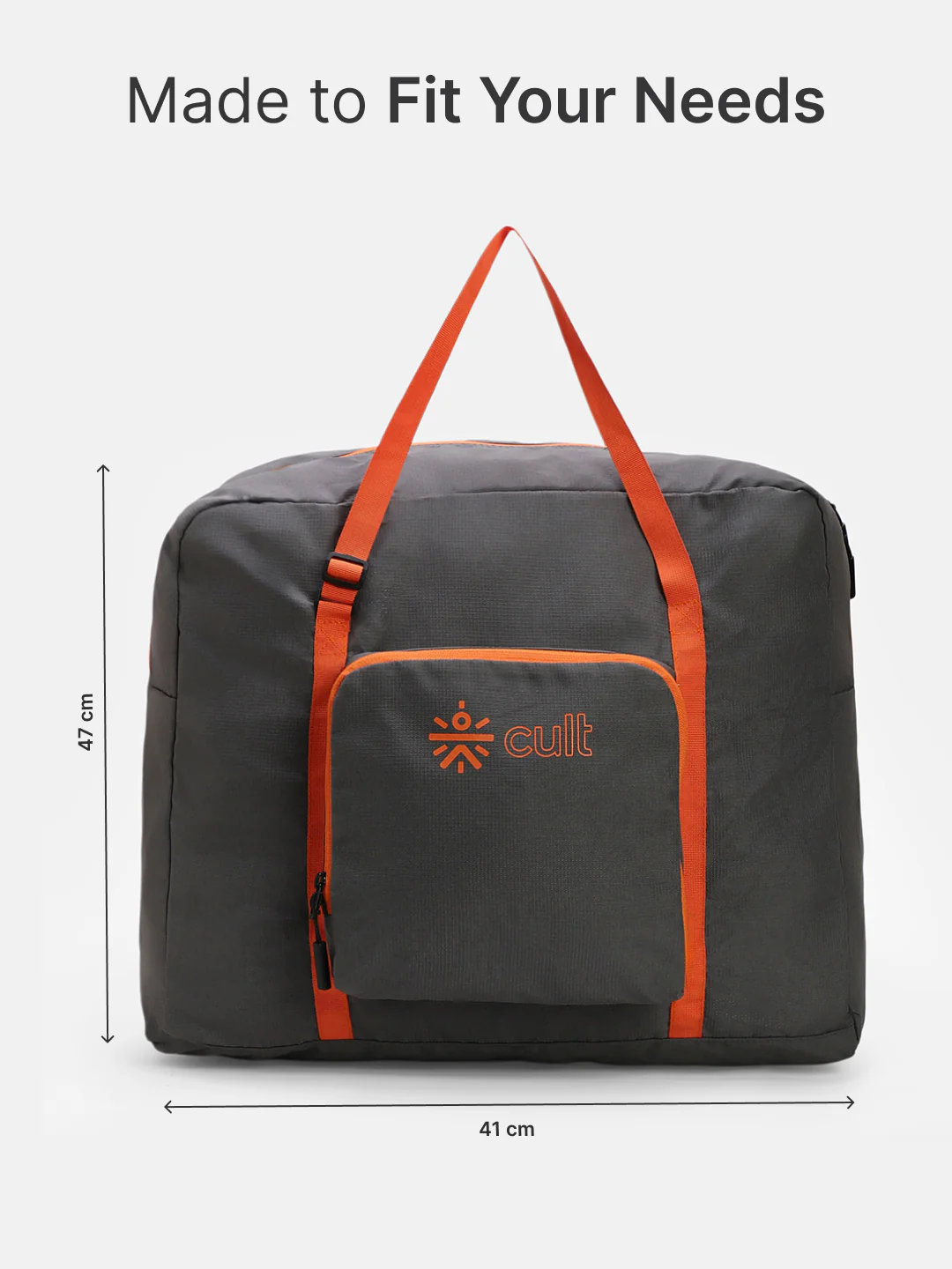 cult Foldable Duffle Bag  30L Grey - Image 7