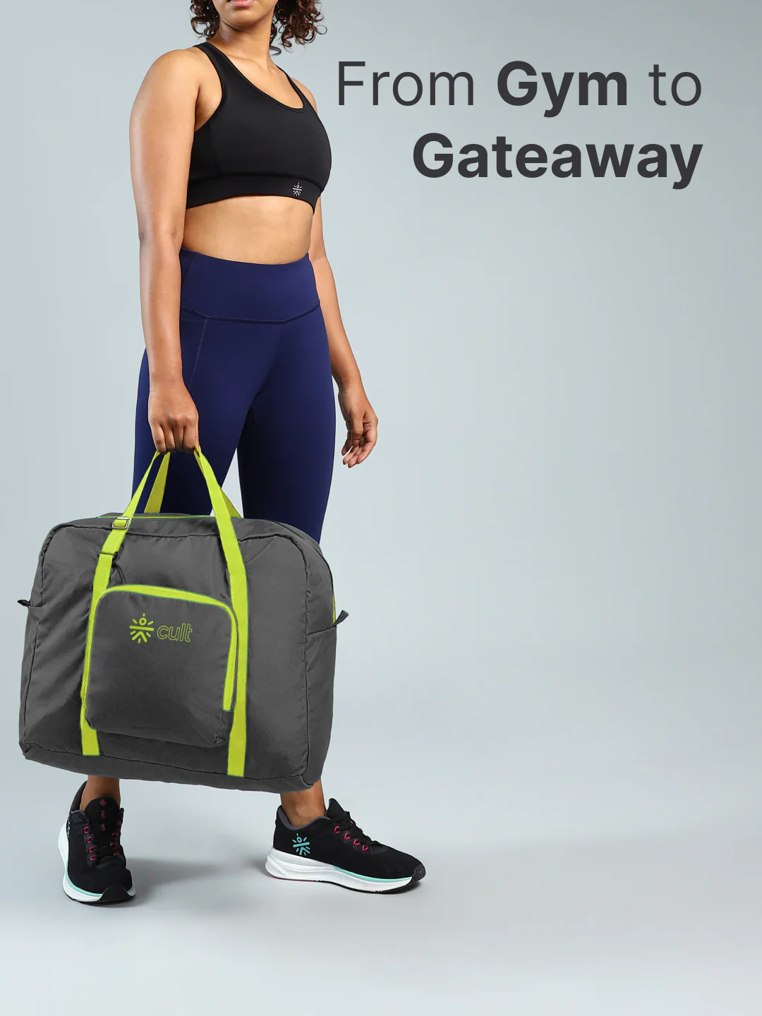 cult Foldable Duffle Bag  30L Olive - Image 2