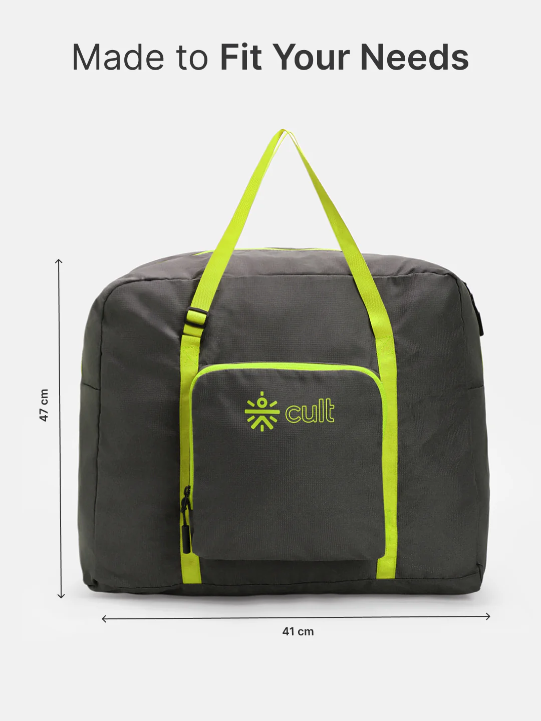 cult Foldable Duffle Bag  30L Olive - Image 7