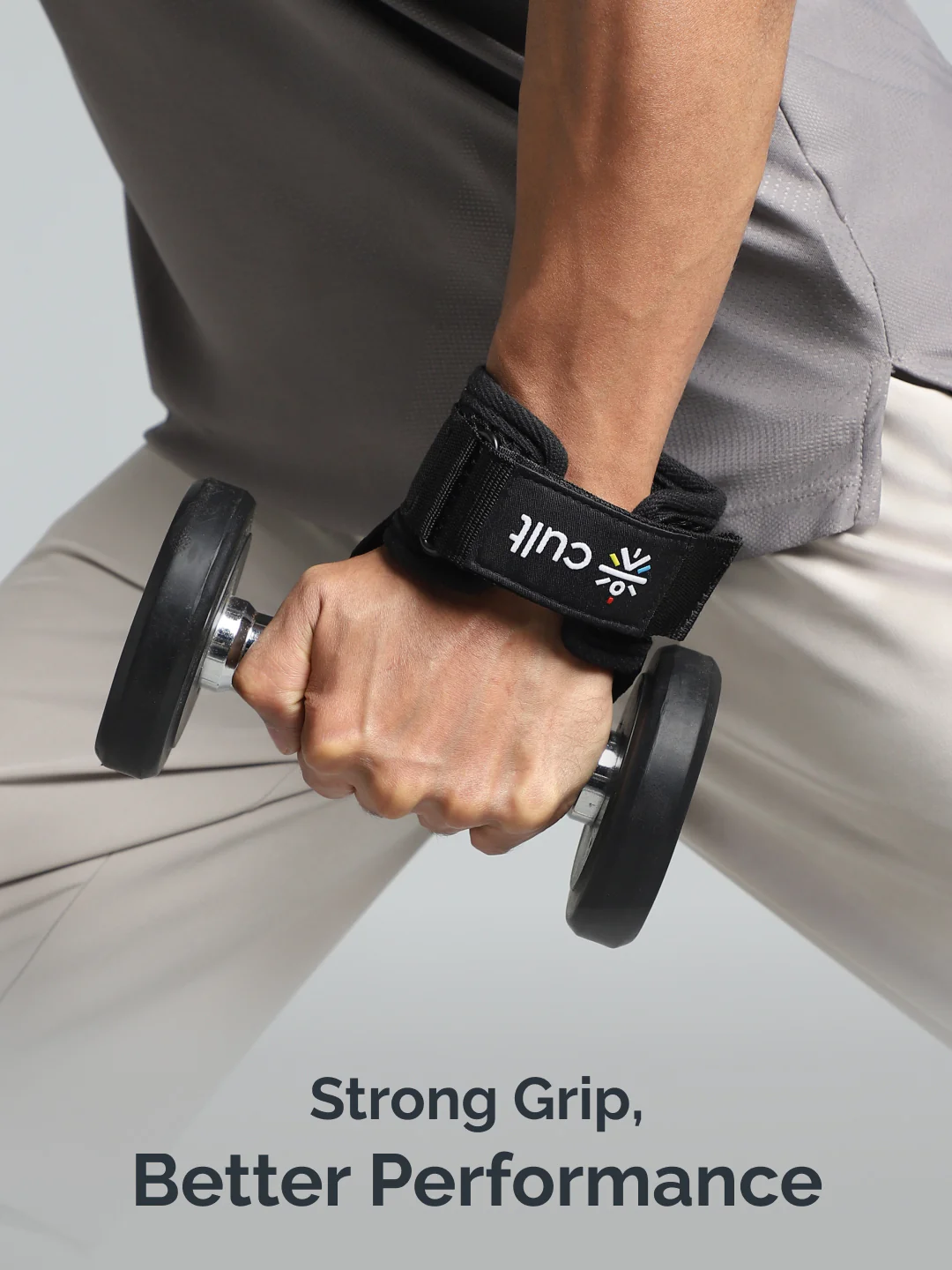 Cult Folding Open Half Finger Gym Gloves with Leather Grip  Breathable Mesh, Sweat-Free Comfort for Training & Weightlifting OneSize - Image 2
