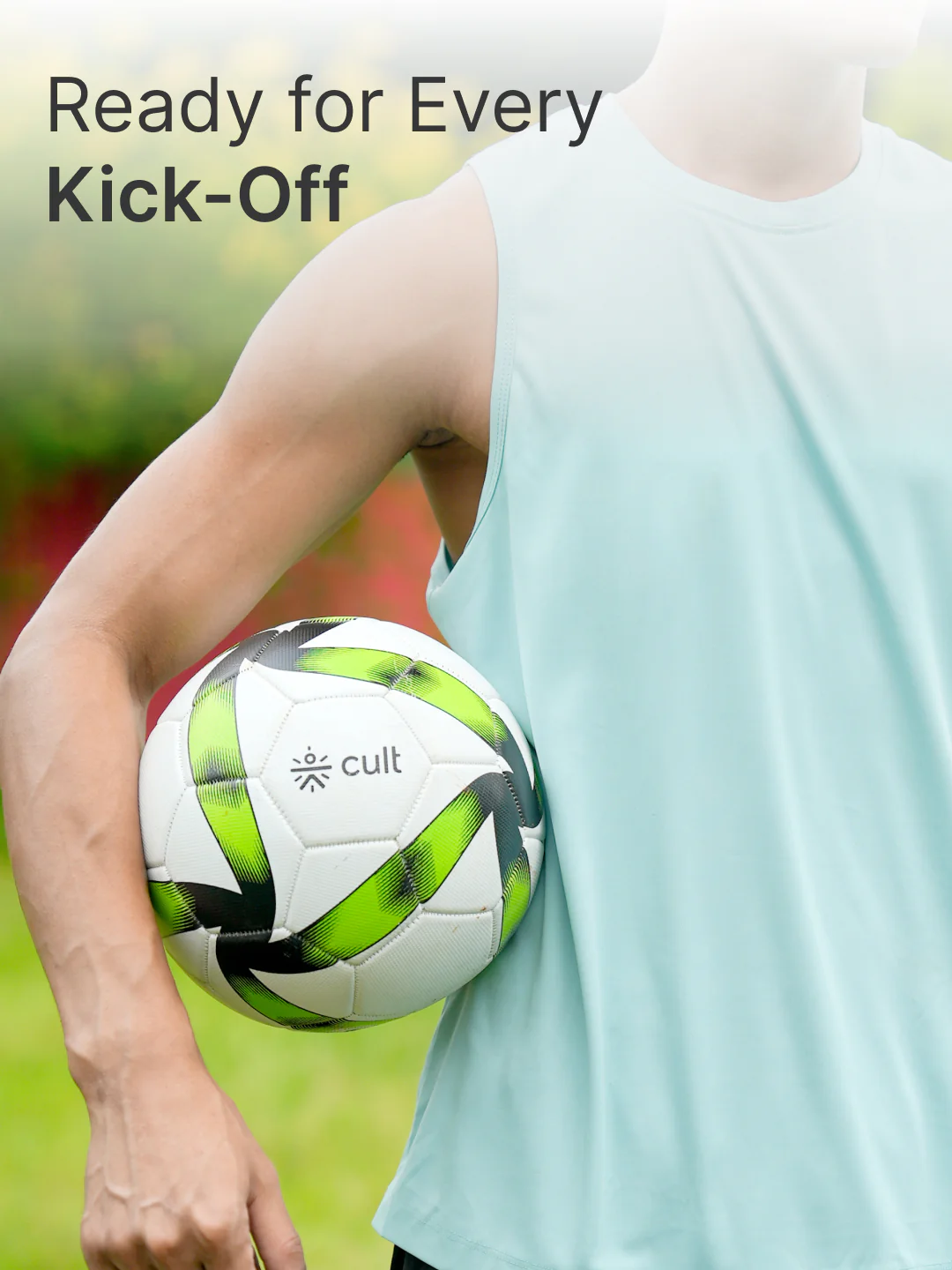 Cult Football Combo MS Xtreme Green 32P + Ball Pump - Image 3