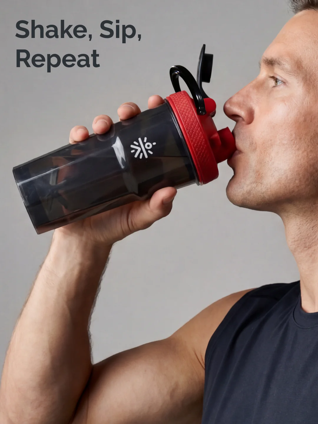 CULT FrostBlend Pro Shaker Bottle 600 ml, Premium Leak-Proof Multipurpose Shaker for Workout & Daily Use Black - Image 2