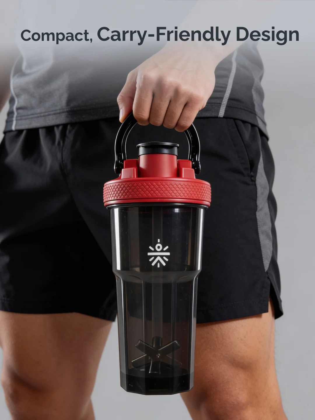 CULT FrostBlend Pro Shaker Bottle 600 ml, Premium Leak-Proof Multipurpose Shaker for Workout & Daily Use Black - Image 5