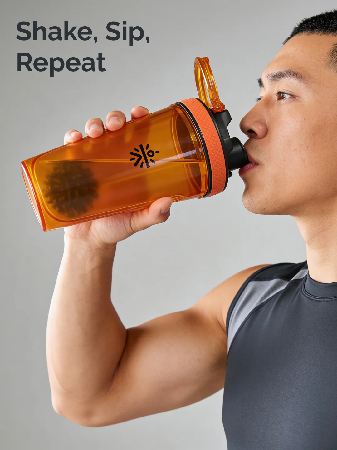 CULT FrostBlend Shaker Bottle 500 ml, Durable Leak-Proof Multipurpose Shaker for Fitness & Supplements Orange - Image 2