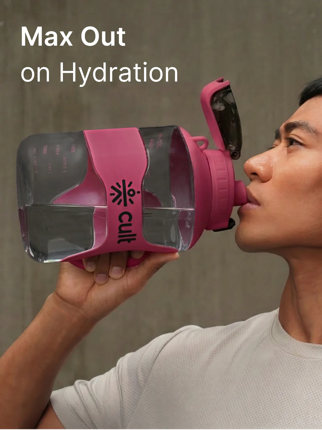 cult Gallon Bottle 2.2L Unisex Pink - Image 2