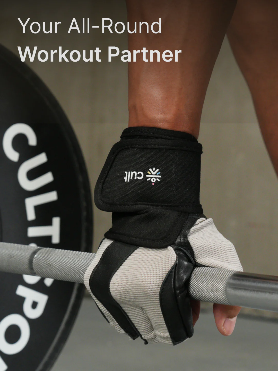 CULT Gym Gloves Premium - Beige - Image 2