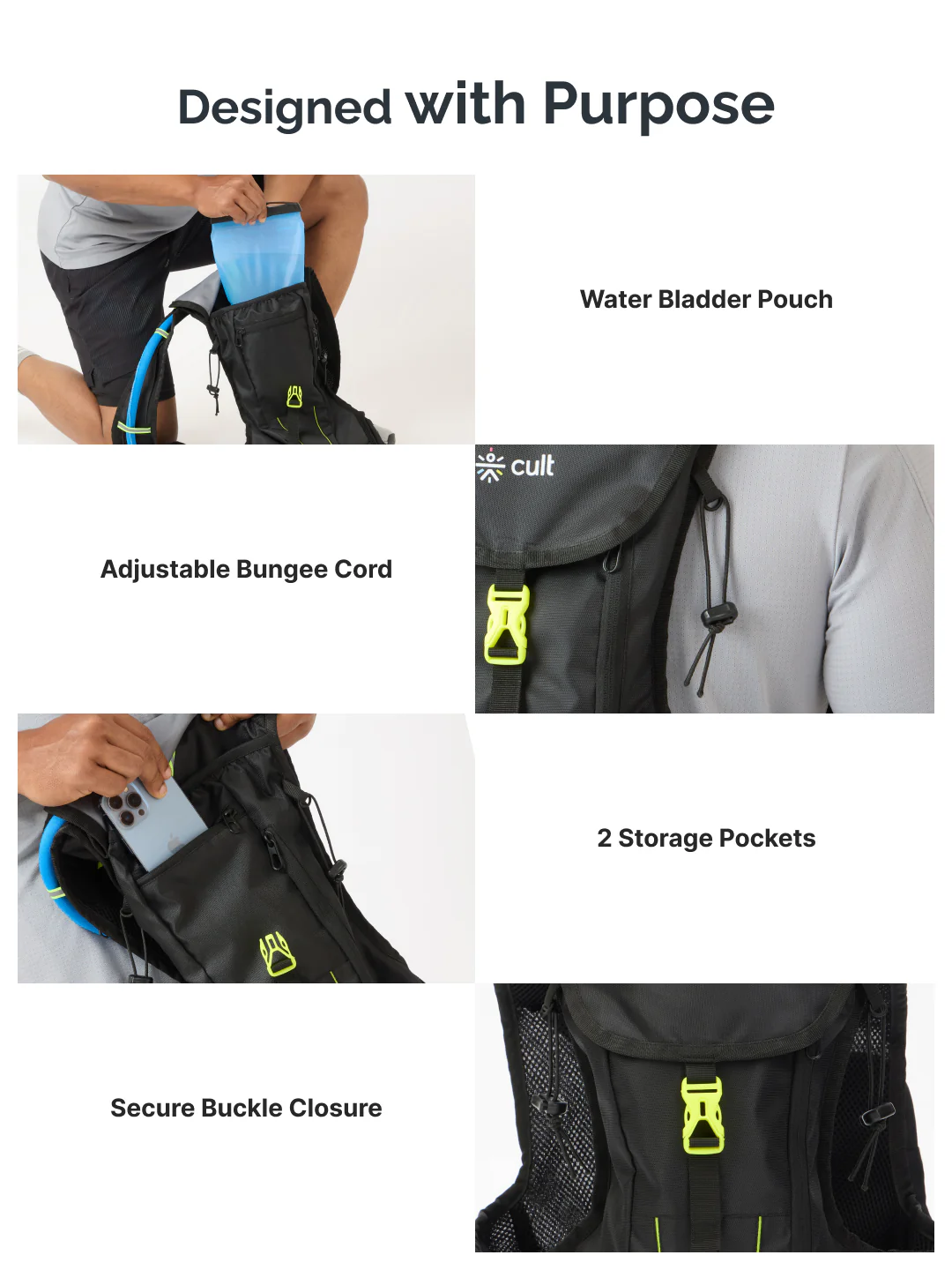 Cult Hydration Bag with 2L Water Pouch - Image 5