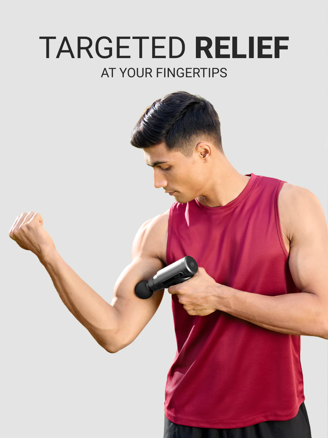 Cult Impact, Full Body Professional Gun Massager, 3000 mAh battery, QuietMotion Tech, Deep Tissue Percussions, 4 Interchangeable heads, 6 Speed levels, Silicone head. - Image 8