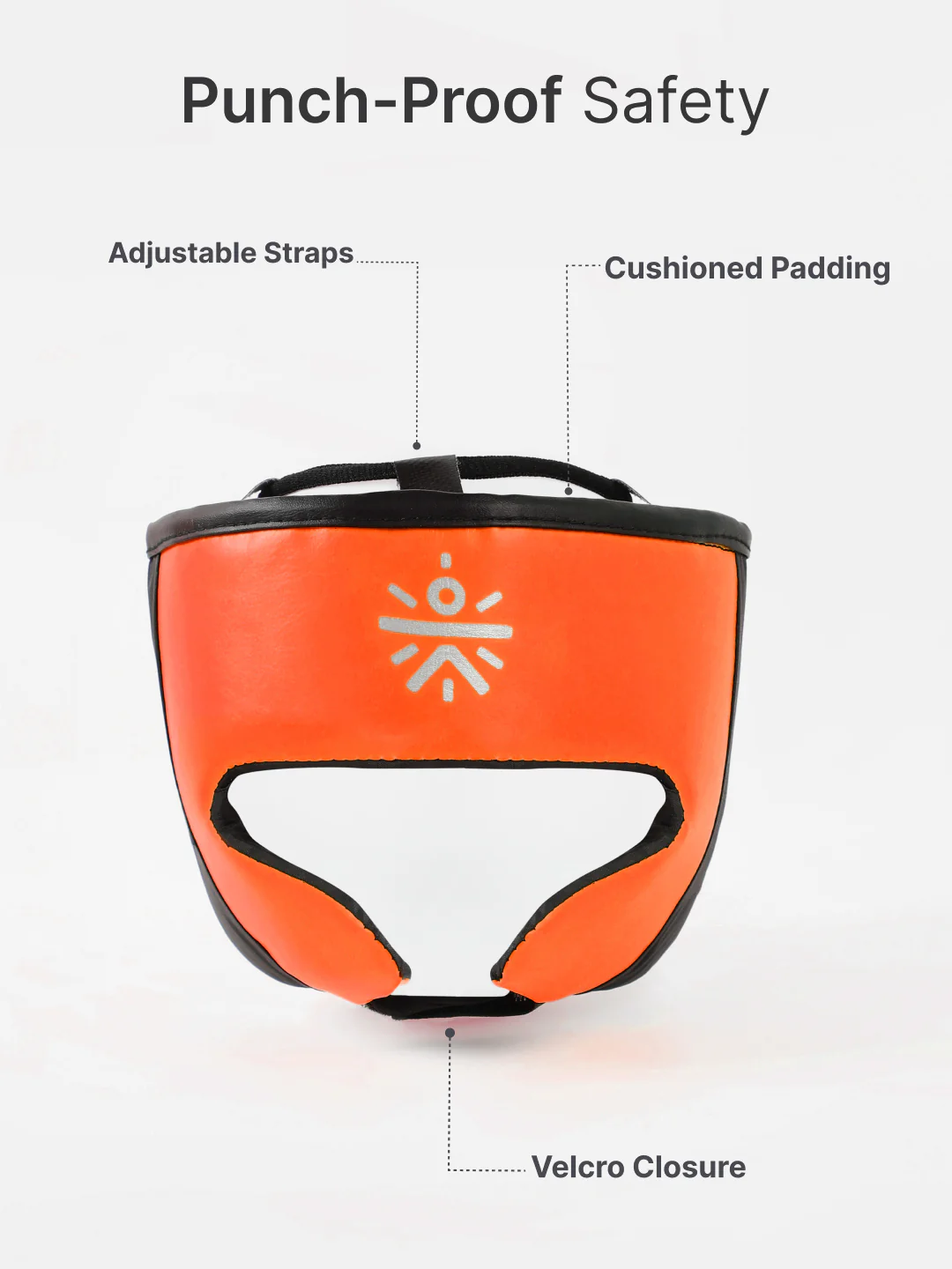 cult Kids Boxing Kit - Punching bag, Boxing Gloves and Head gear Orange - Image 6