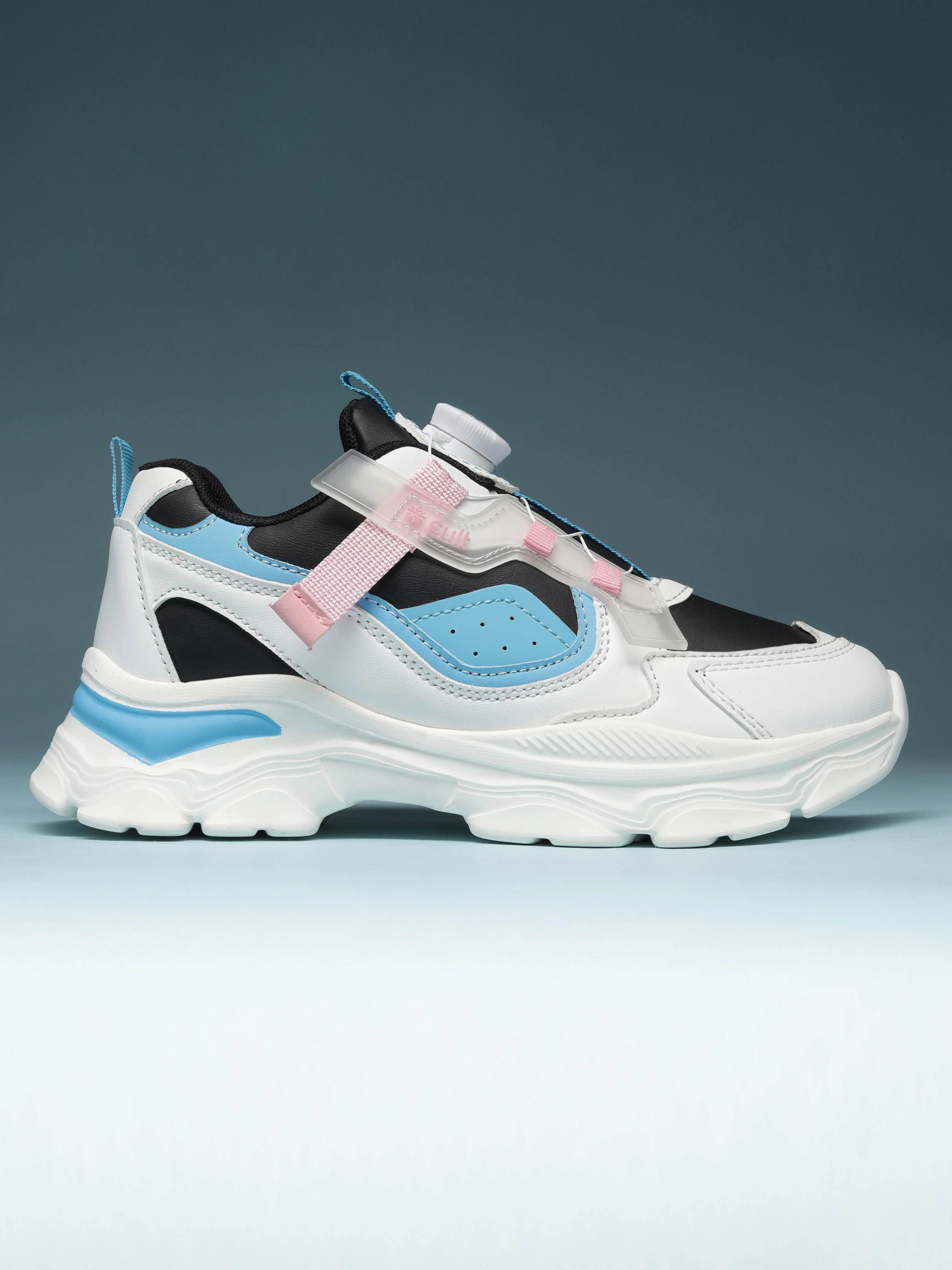 cult Kids' Zoomster Sneakers - White/Black - Image 3