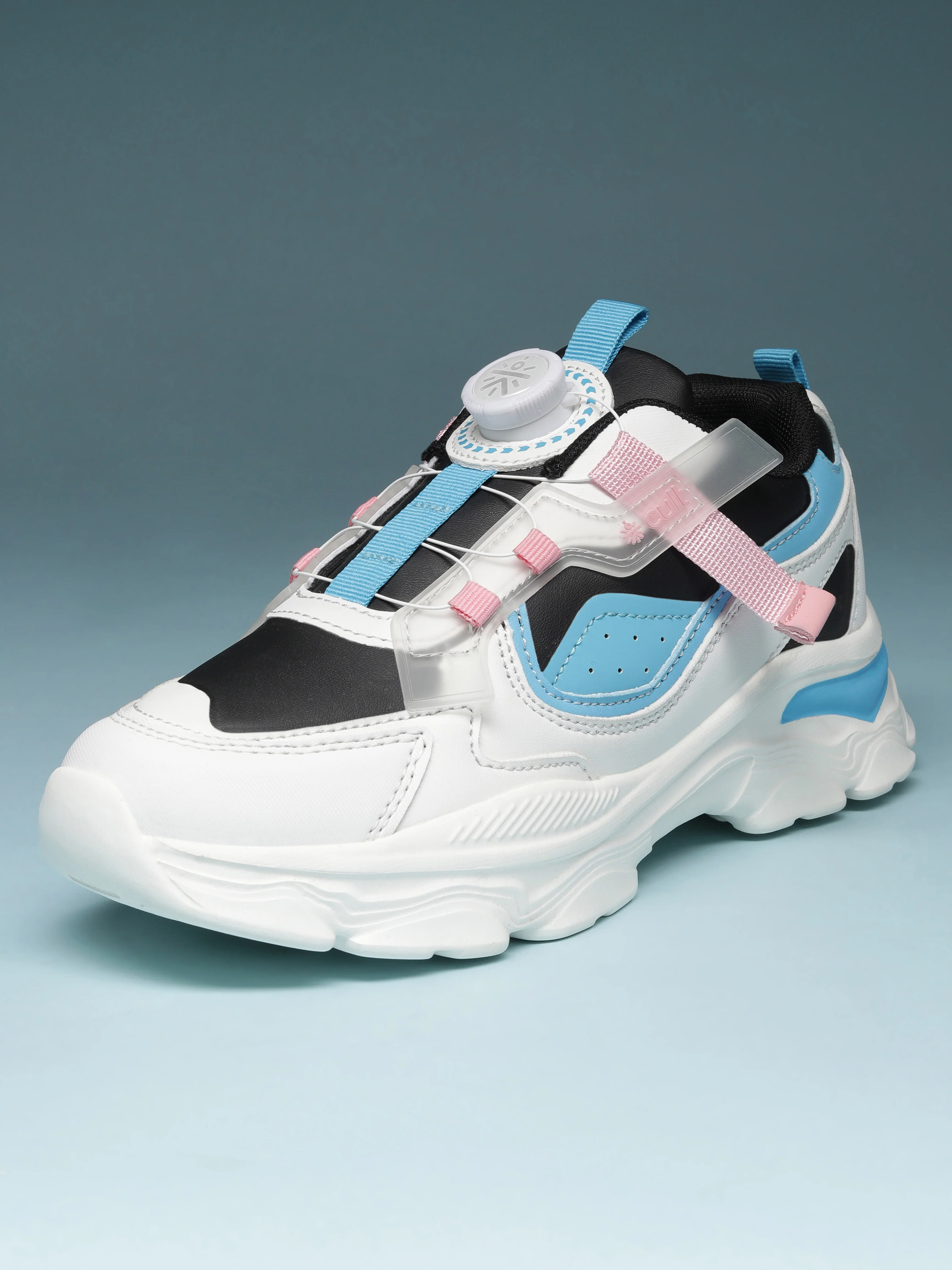 cult Kids' Zoomster Sneakers - White/Black - Image 4