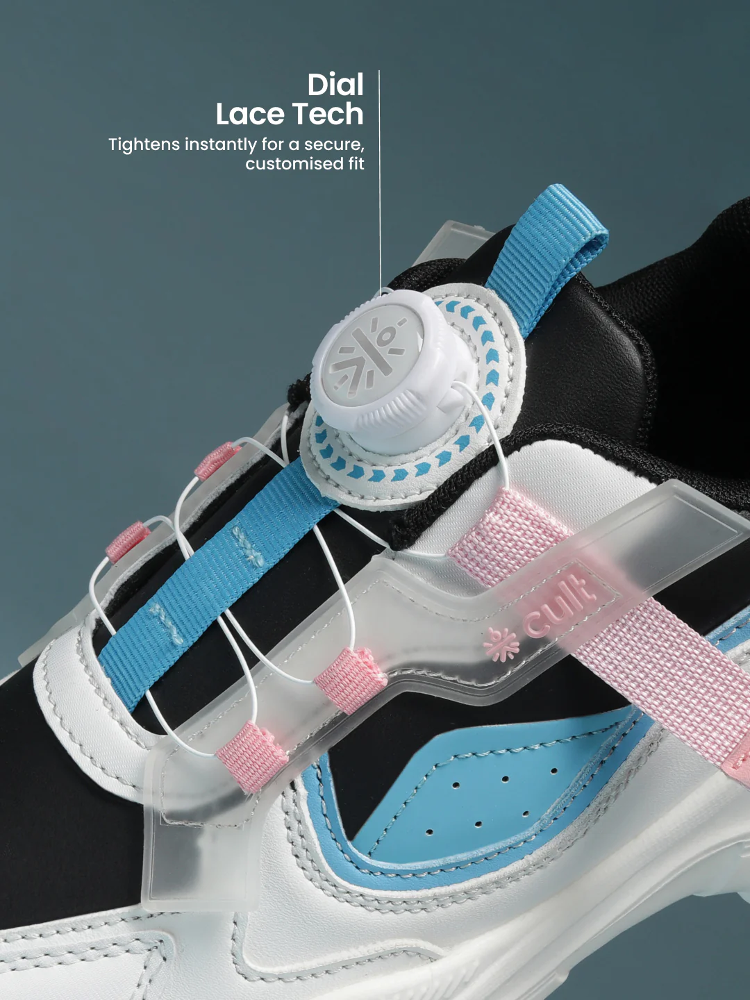 cult Kids' Zoomster Sneakers - White/Black - Image 5