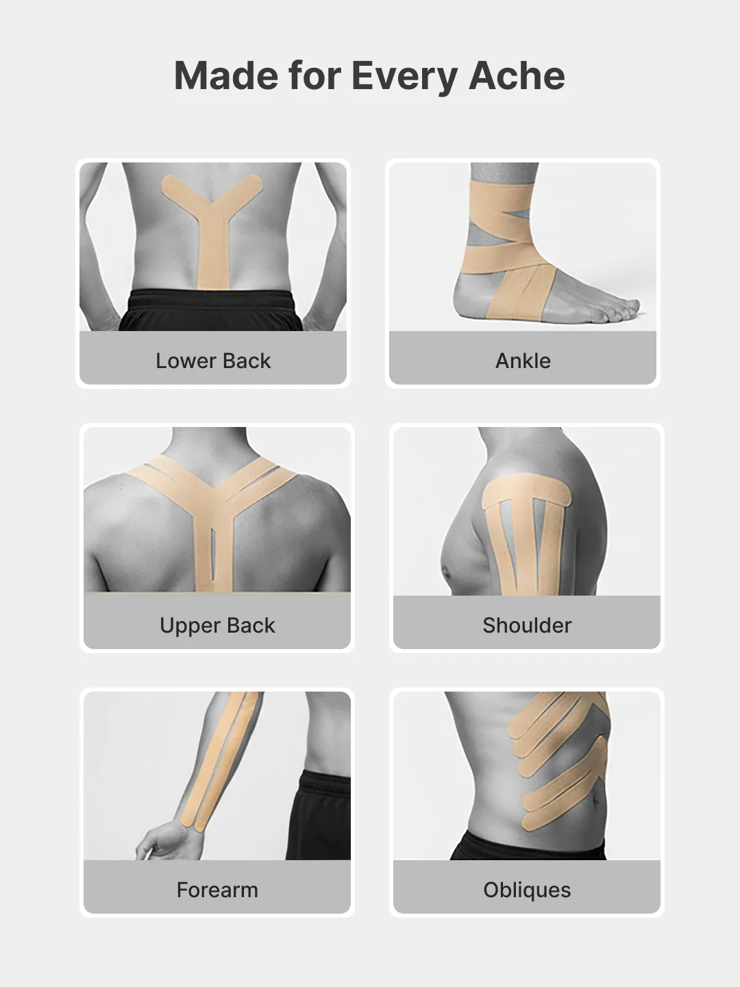 cult Kinesiology Tape Beige - Muscle Support & Injury Recovery - Image 6