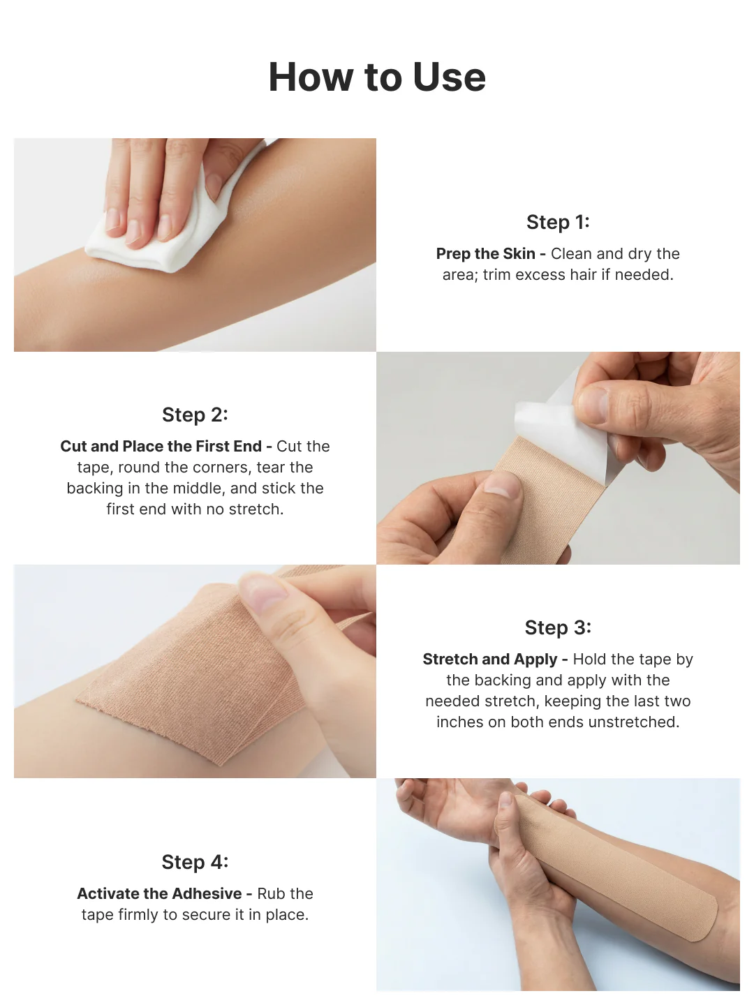 cult Kinesiology Tape Beige - Muscle Support & Injury Recovery - Image 7