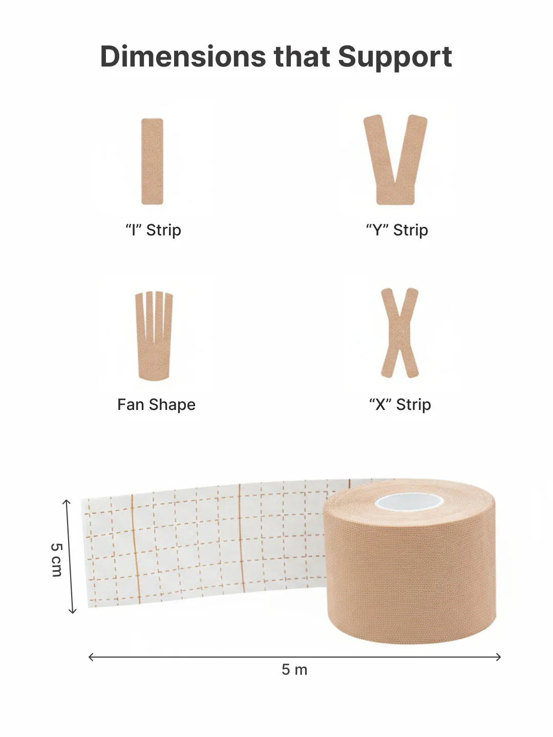 cult Kinesiology Tape Beige - Muscle Support & Injury Recovery - Image 8