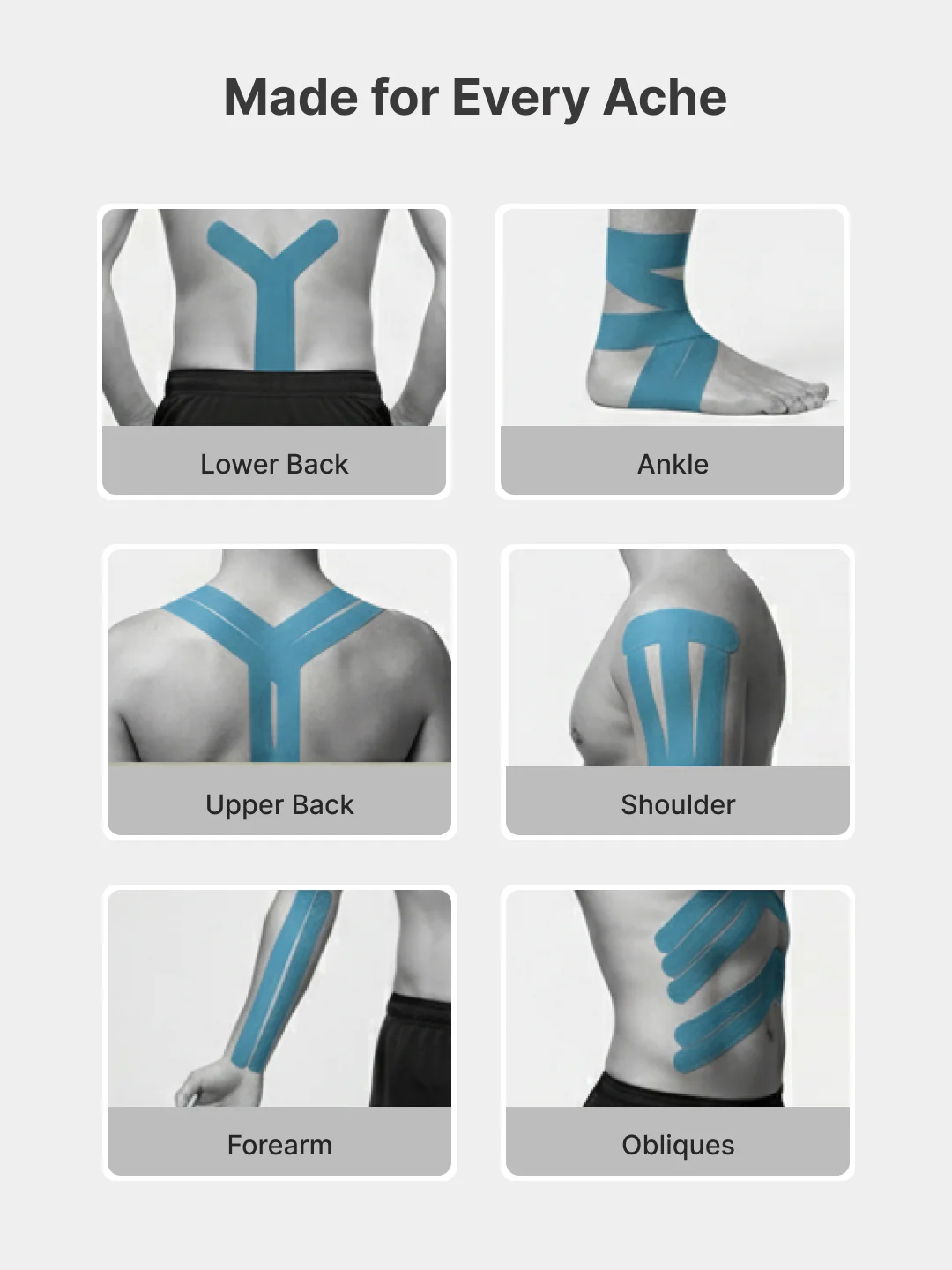 cult Kinesiology Tape Blue - Muscle Support & Injury Recovery - Image 6