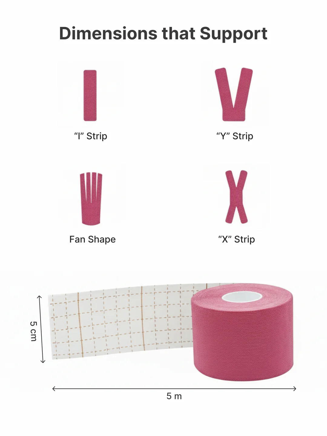 cult Kinesiology Tape Pink - Muscle Support & Injury Recovery - Image 8