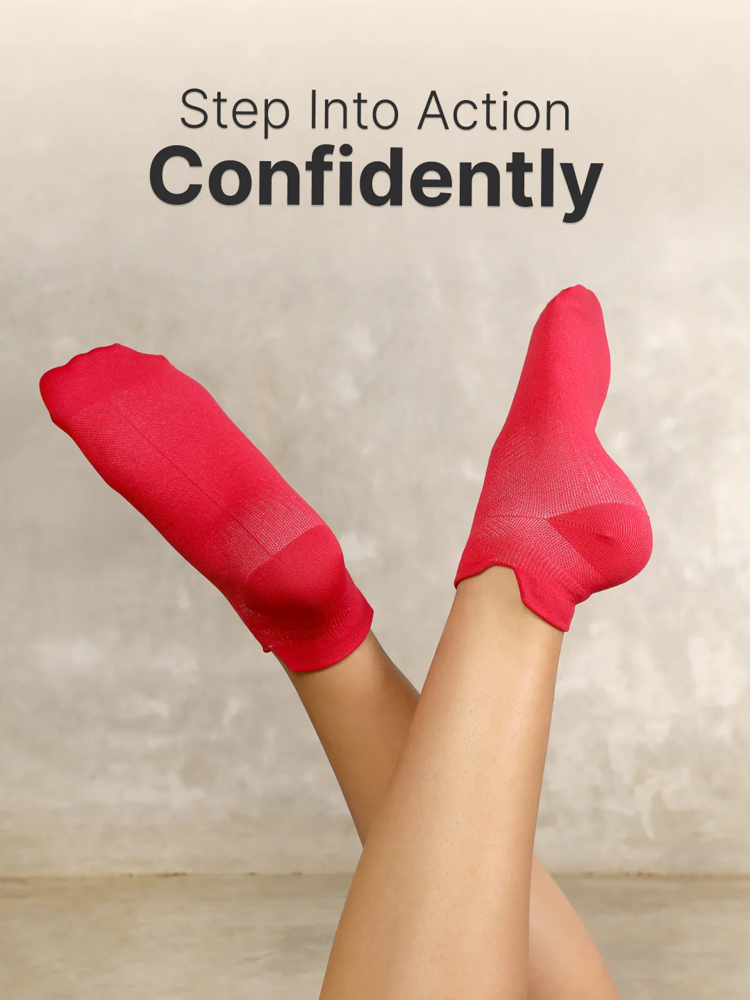Sports Low Ankle Length Pack of 3 Blue,Black & Red Solid Women's Socks - Image 2