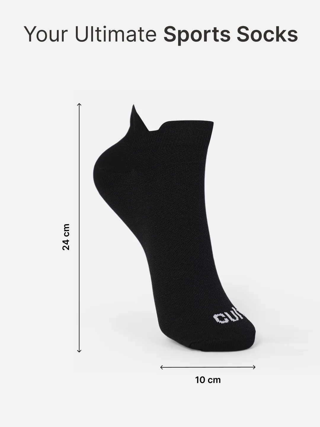 Sports Low Ankle Length Pack of 5 Orange,Navy,White,Blue & Black Men's Cotton Socks - Image 6