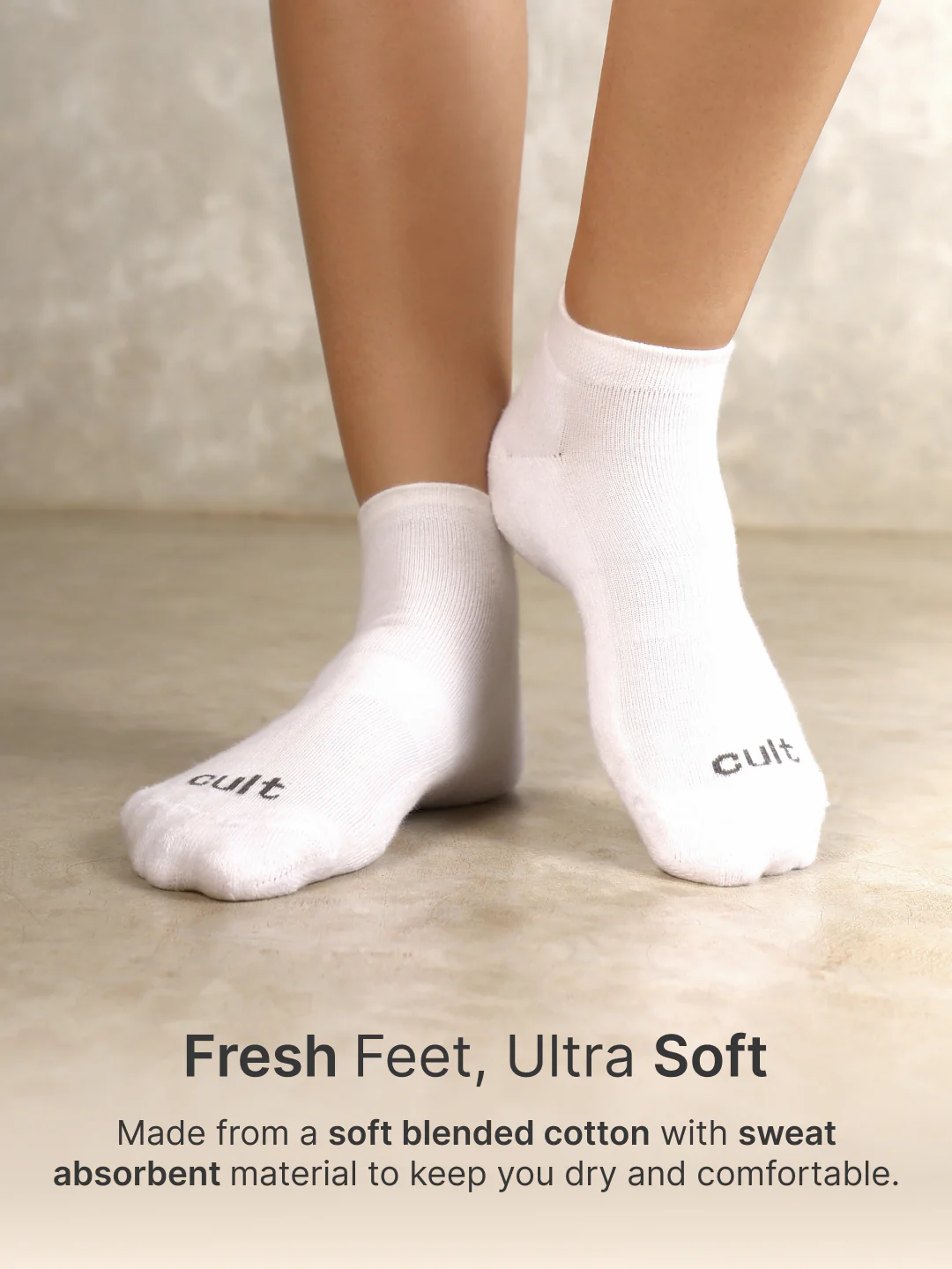 Sports Low Ankle Length Terry Pack of 3 Sea Green,White & Yellow Socks Women - Image 4