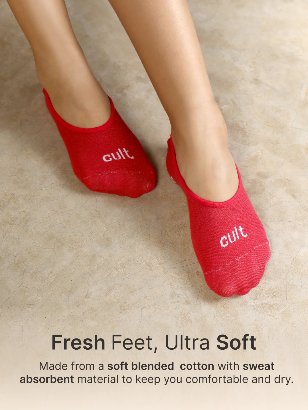 Casual Low Cut Invisible Pack of 3 Berry Red,Pink & Wine Terry Solid Women's Socks - Image 4