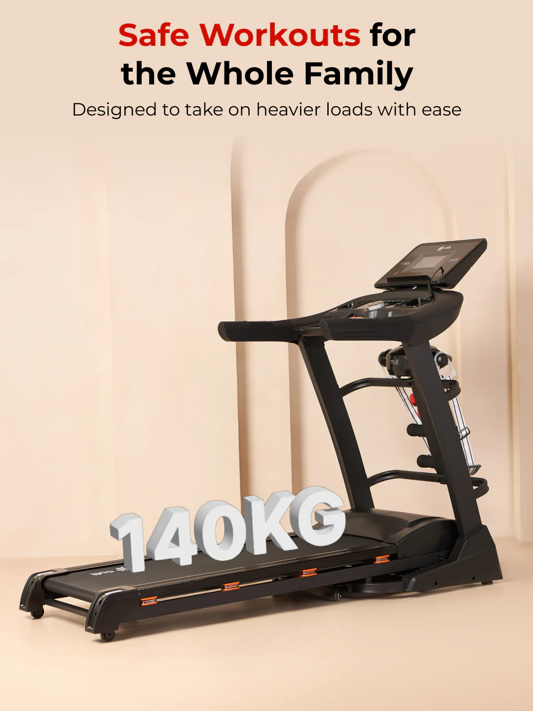 Cultrun M6 Nova 6 HP Peak Treadmill | 15-level Auto-Incline & Massager | Max Weight-140kg | Max Speed-18kmph (with 6 Months Extended Warranty) - Image 4