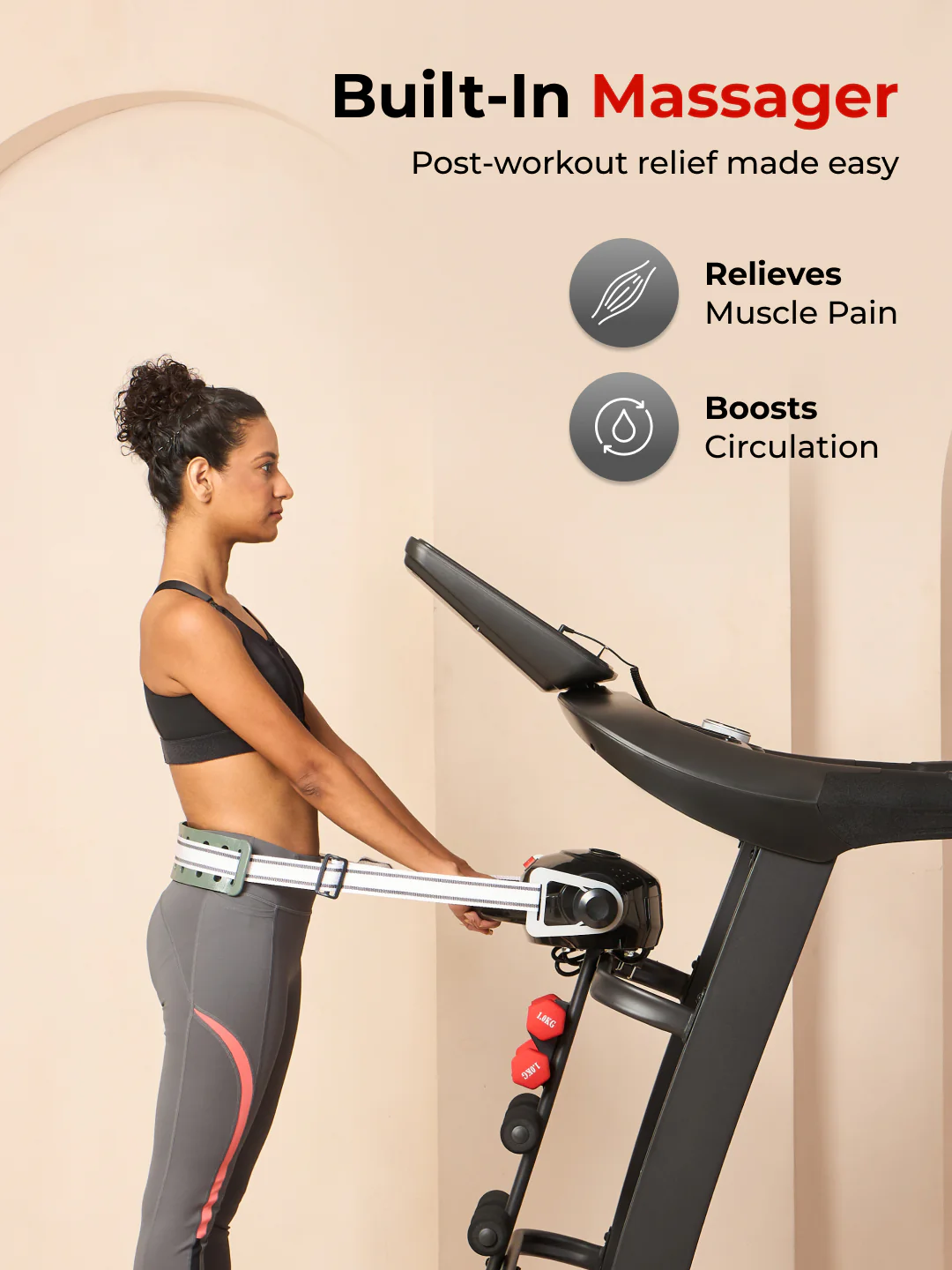 Cultrun M6 Nova 6 HP Peak Treadmill | 15-level Auto-Incline & Massager | Max Weight-140kg | Max Speed-18kmph (with 6 Months Extended Warranty) - Image 6