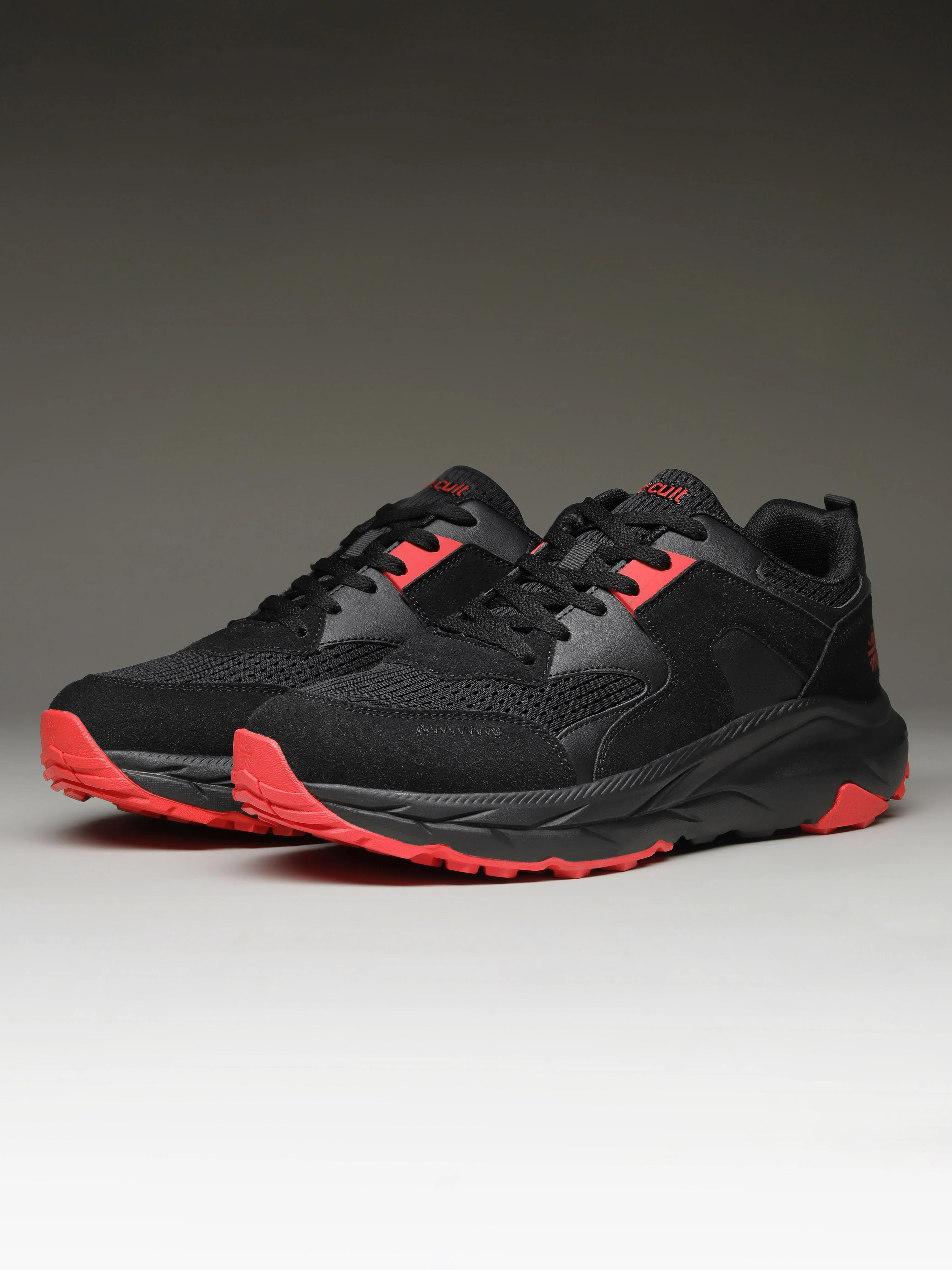 cult Men Aerolume Outdoor Shoes - Black/D.Grey - Image 11