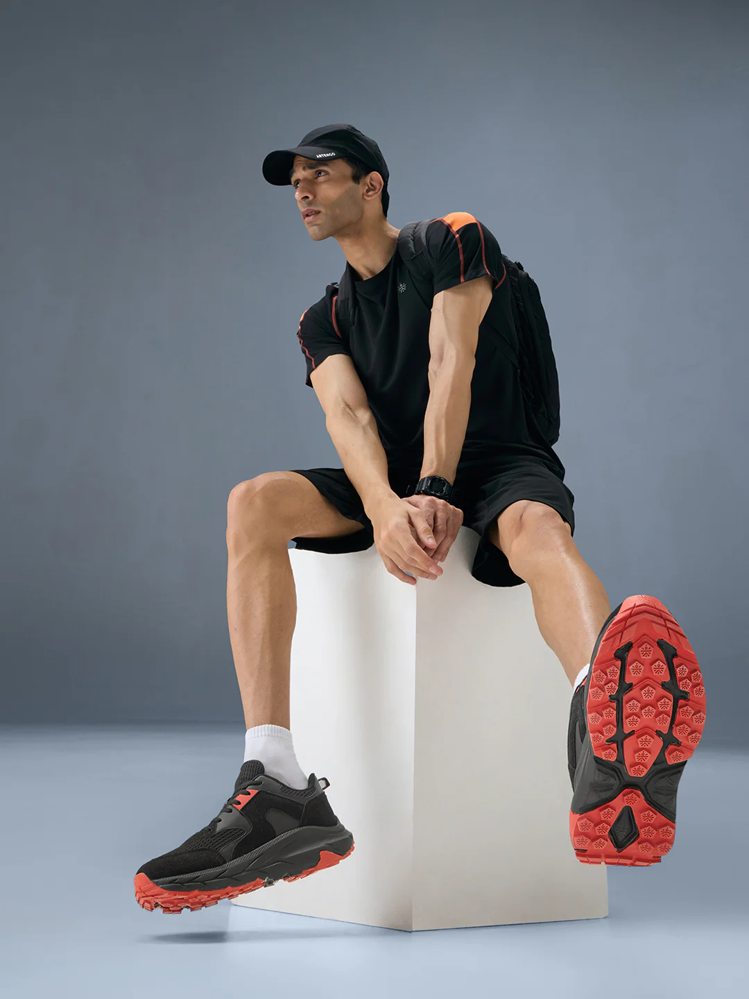 cult Men Aerolume Outdoor Shoes - Black/D.Grey - Image 7