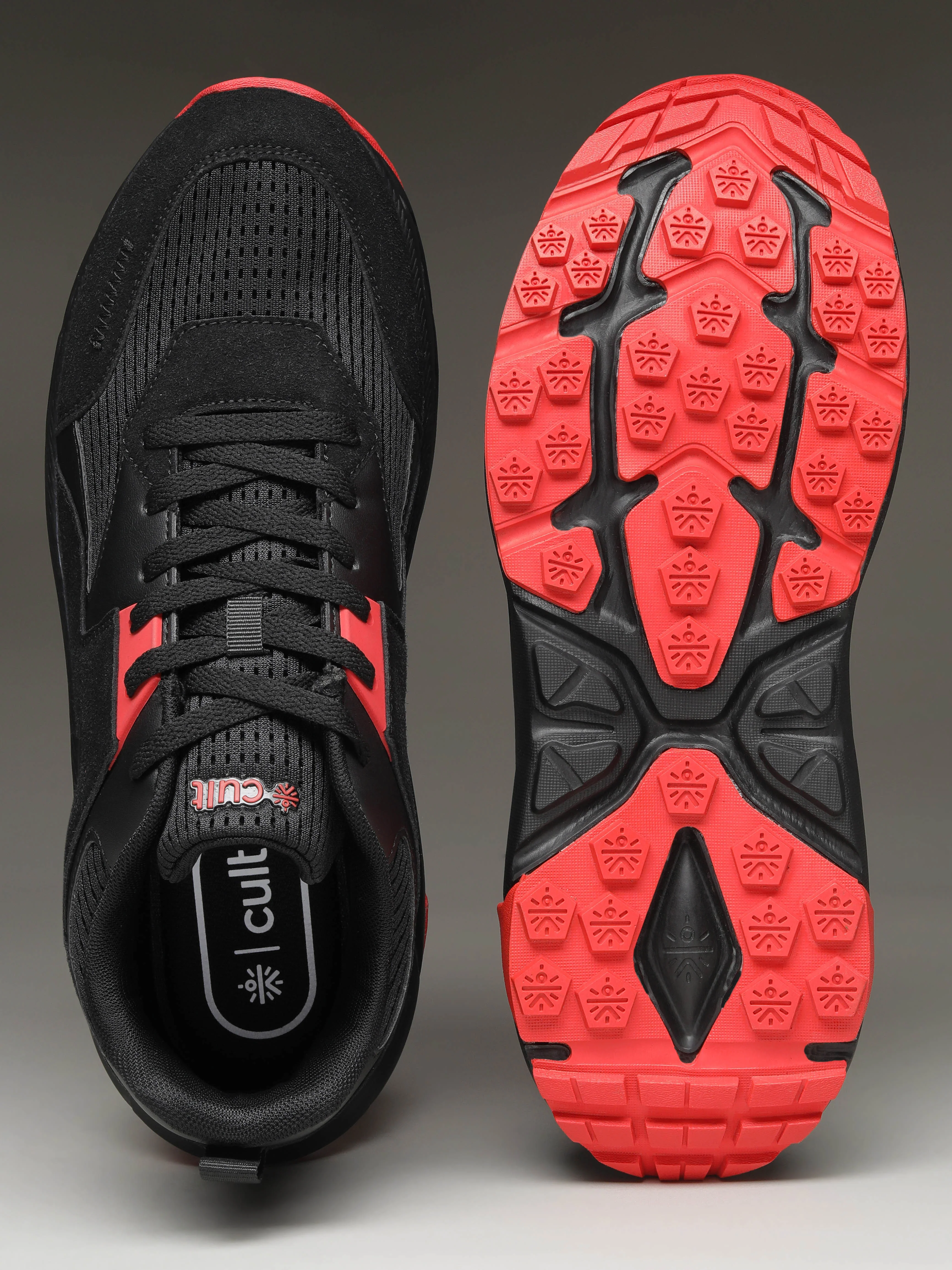 cult Men Aerolume Outdoor Shoes - Black/D.Grey - Image 8