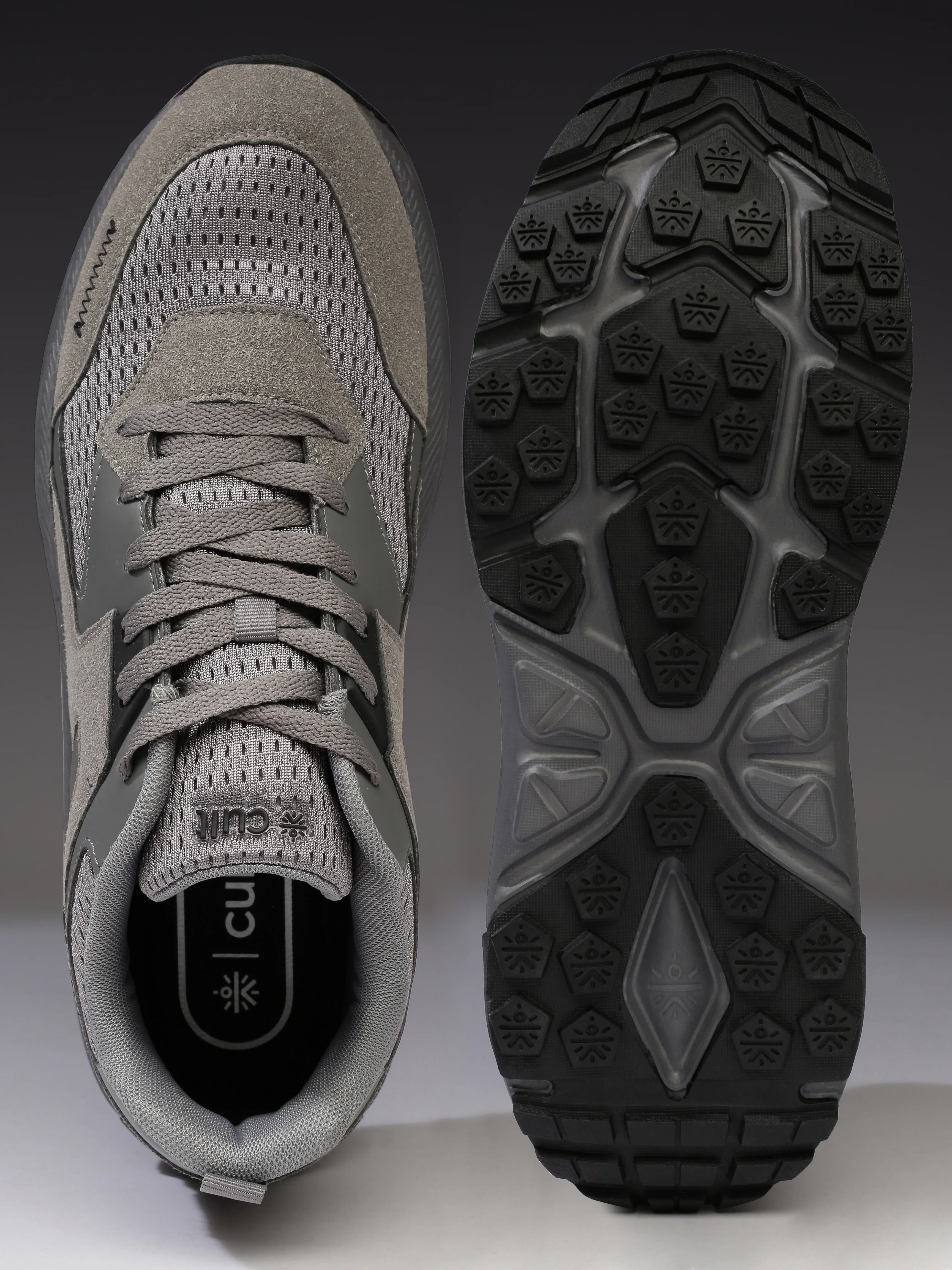 cult Men Aerolume Outdoor Shoes - D.Grey/L.Olive - Image 9