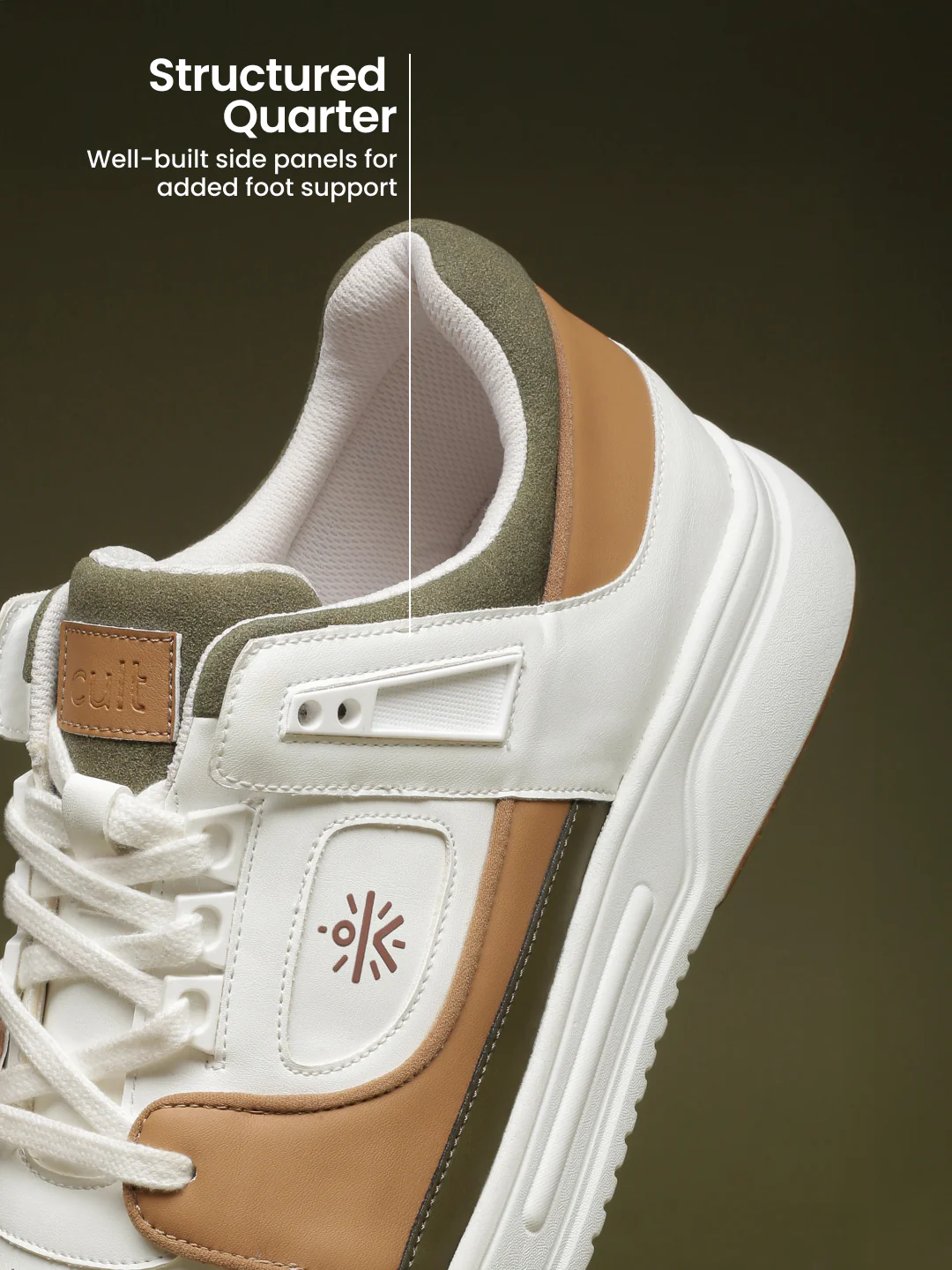 cult Men's AeroLite Sneakers - White/Tan - Image 6