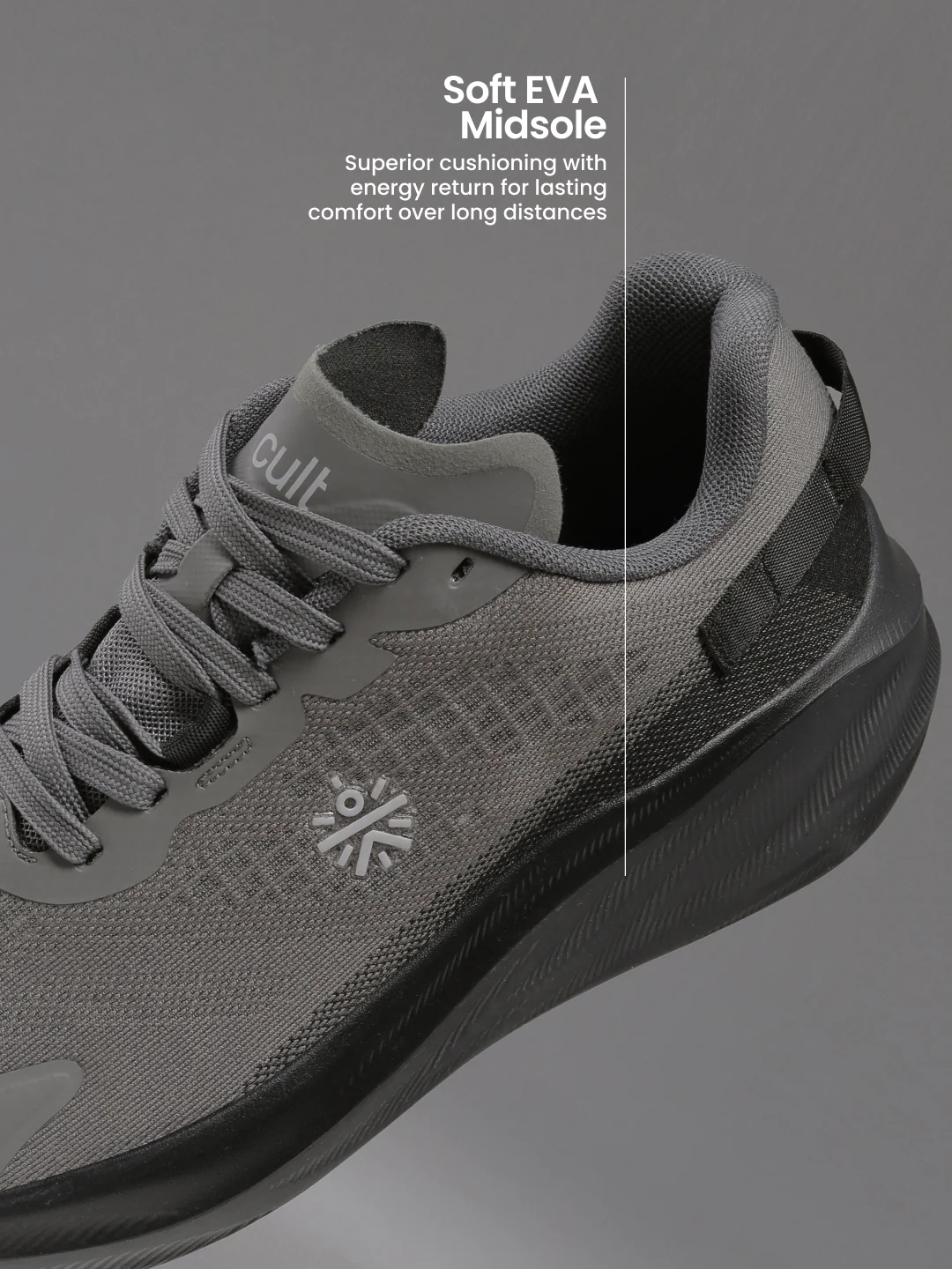cult Men's AeroRush Running Shoes - Dark Grey - Image 6