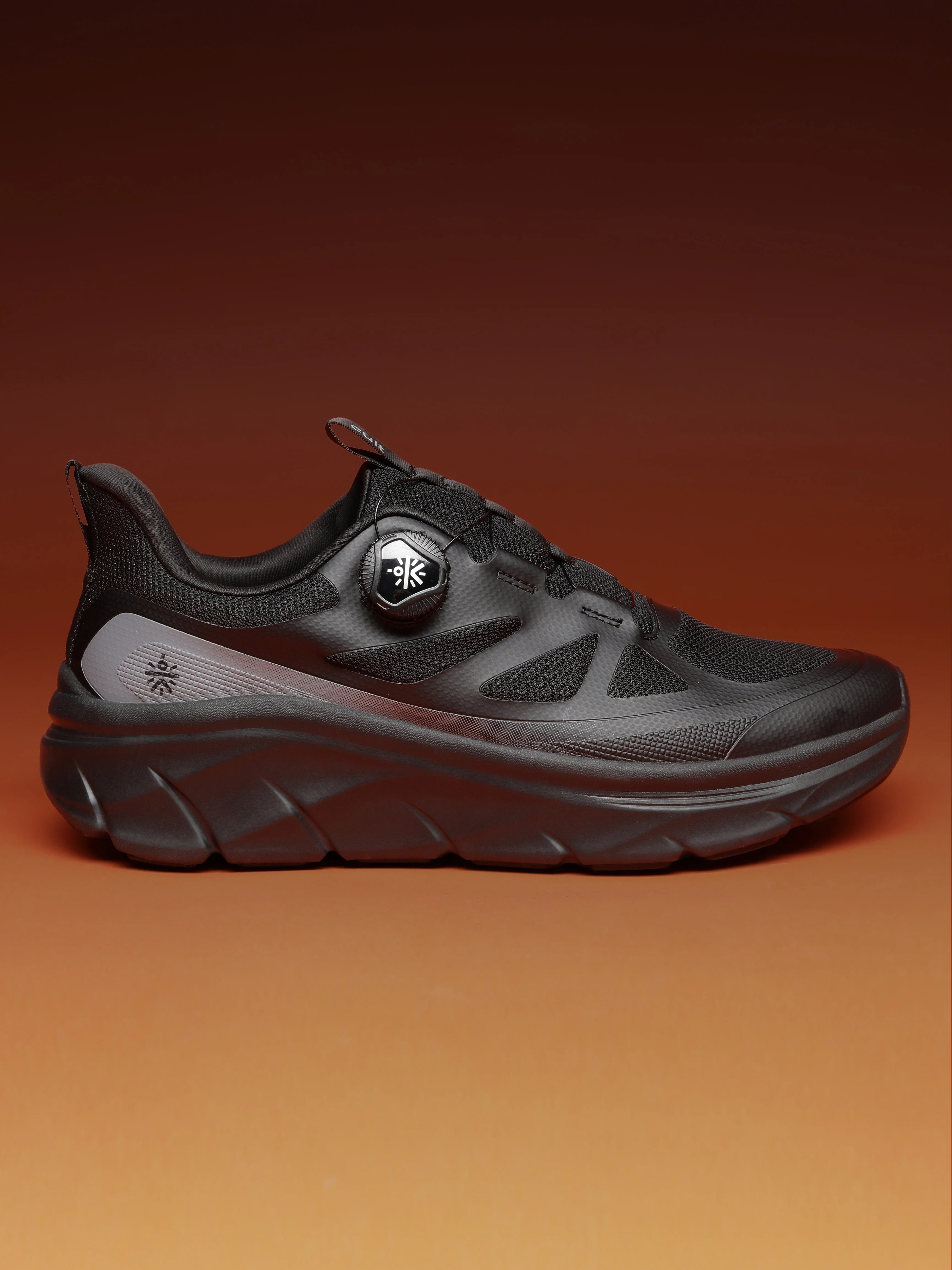 cult Men's AeroSprint Walking Shoes - Black/D.Grey - Image 3
