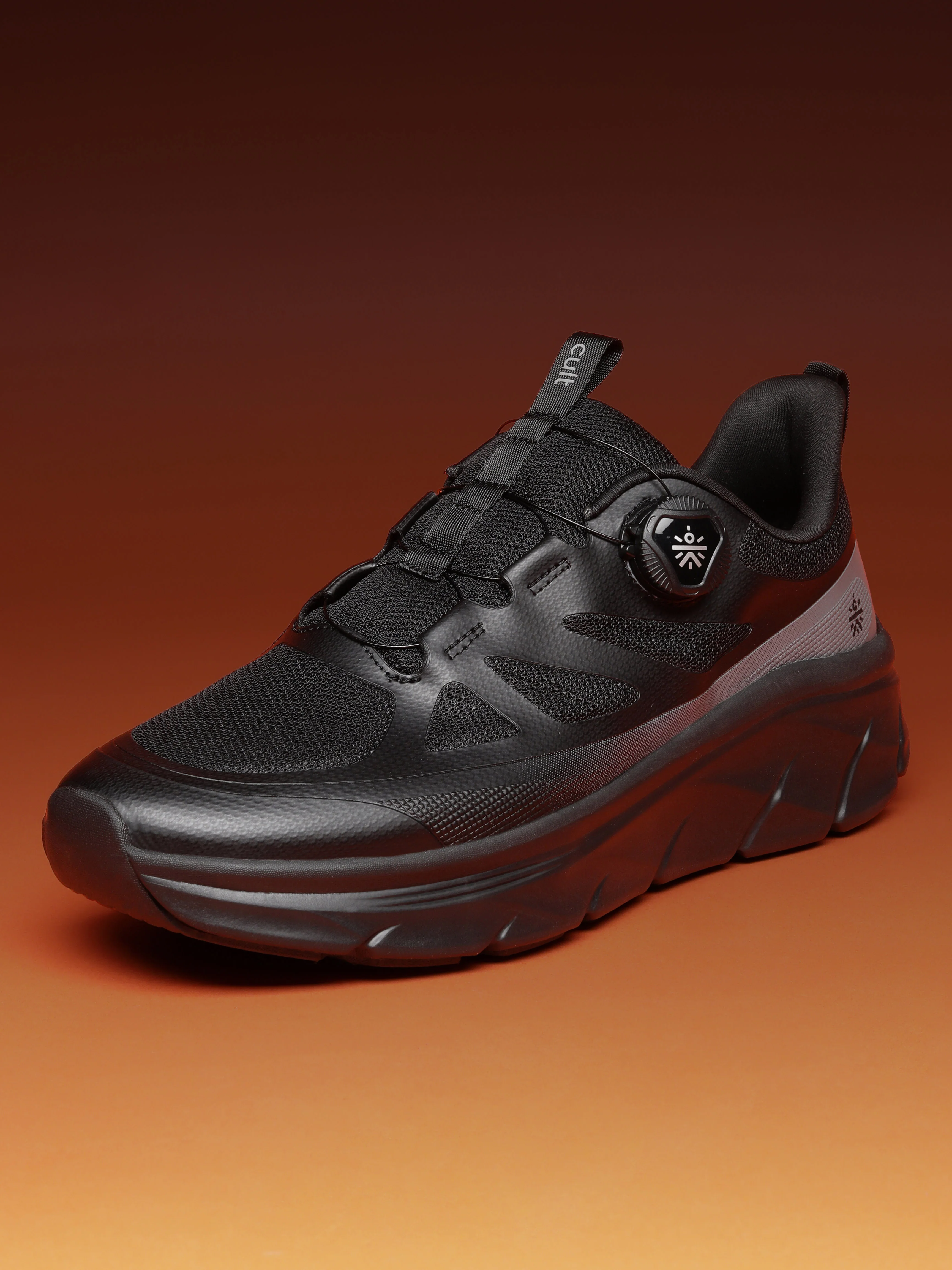 cult Men's AeroSprint Walking Shoes - Black/D.Grey - Image 4