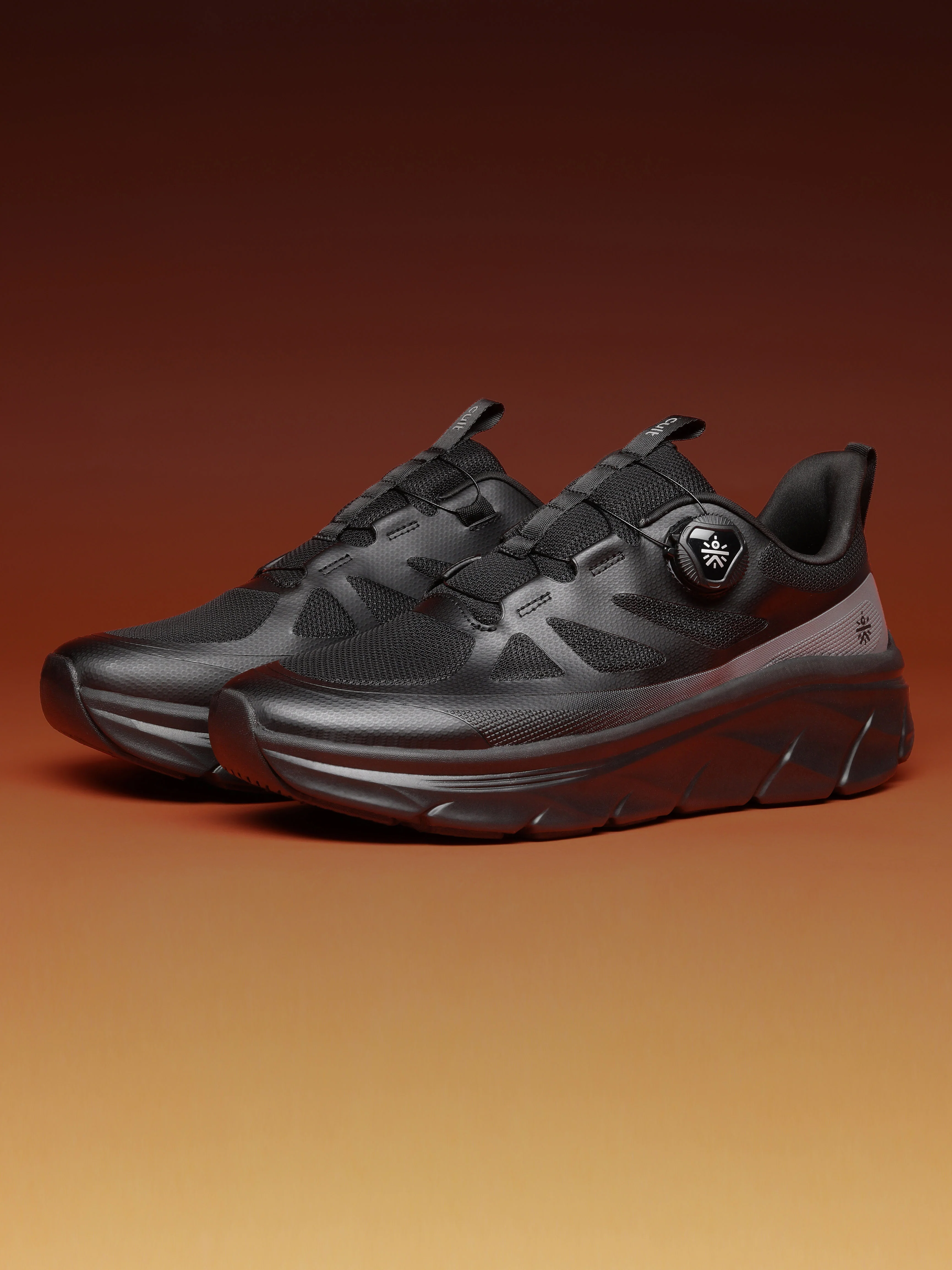 cult Men's AeroSprint Walking Shoes - Black/D.Grey - Image 6