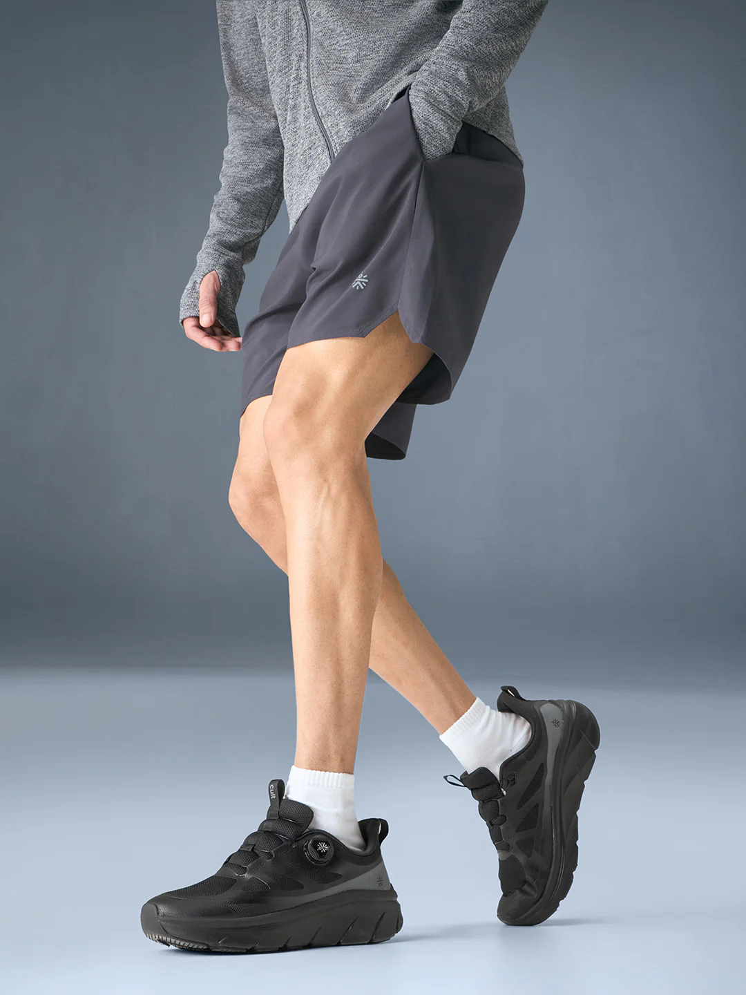 cult Men's AeroSprint Walking Shoes - Black/D.Grey - Image 8