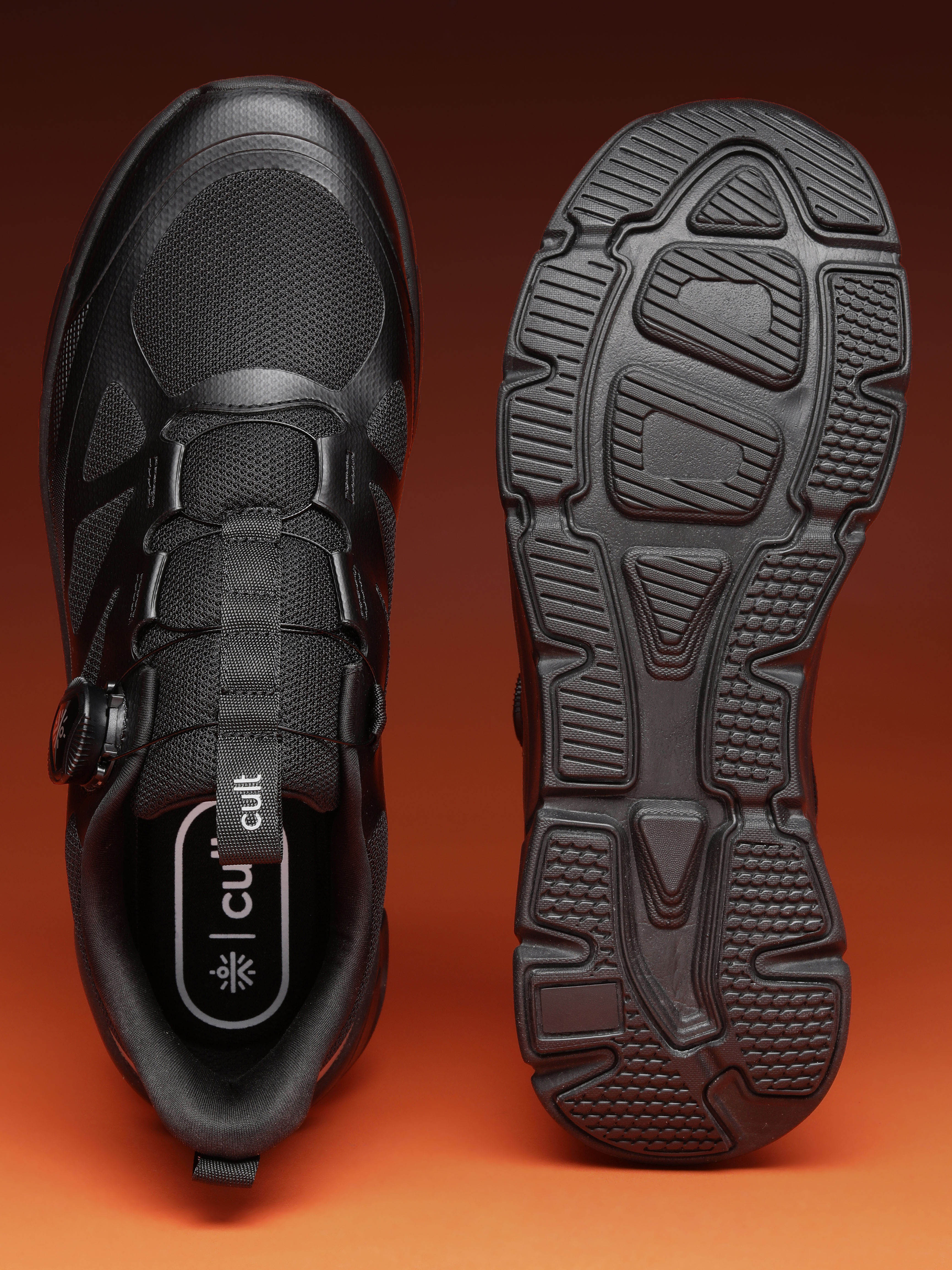 cult Men's AeroSprint Walking Shoes - Black/D.Grey - Image 9