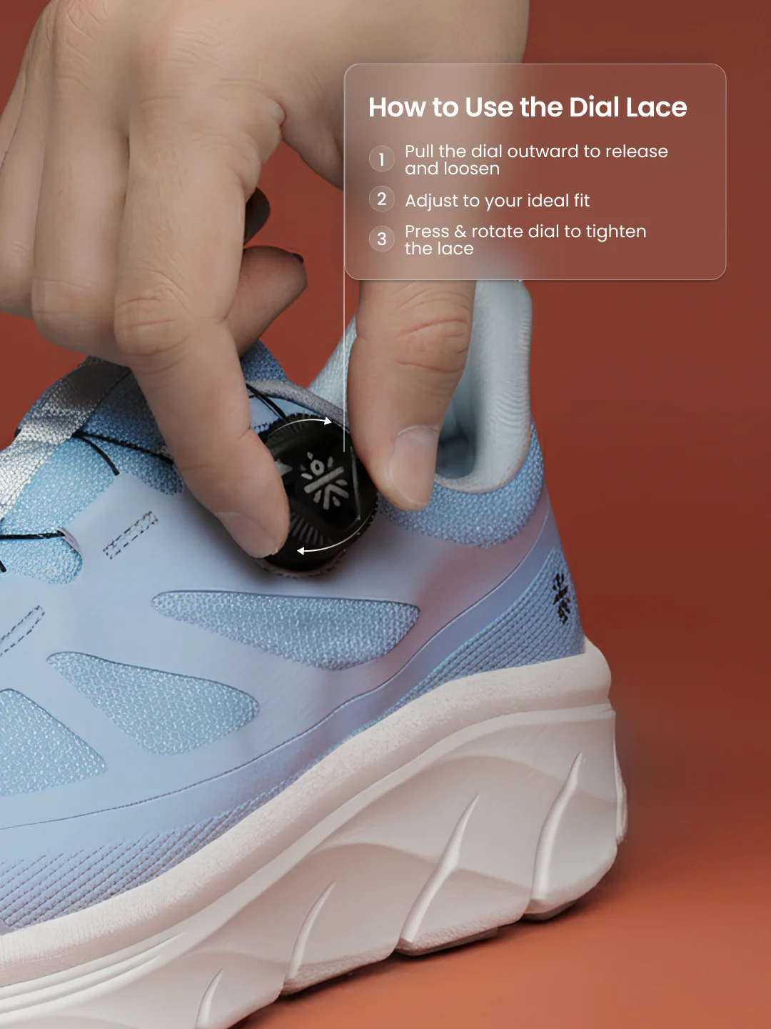 cult Men's AeroSprint Walking Shoes - Ice Blue/Slate - Image 7