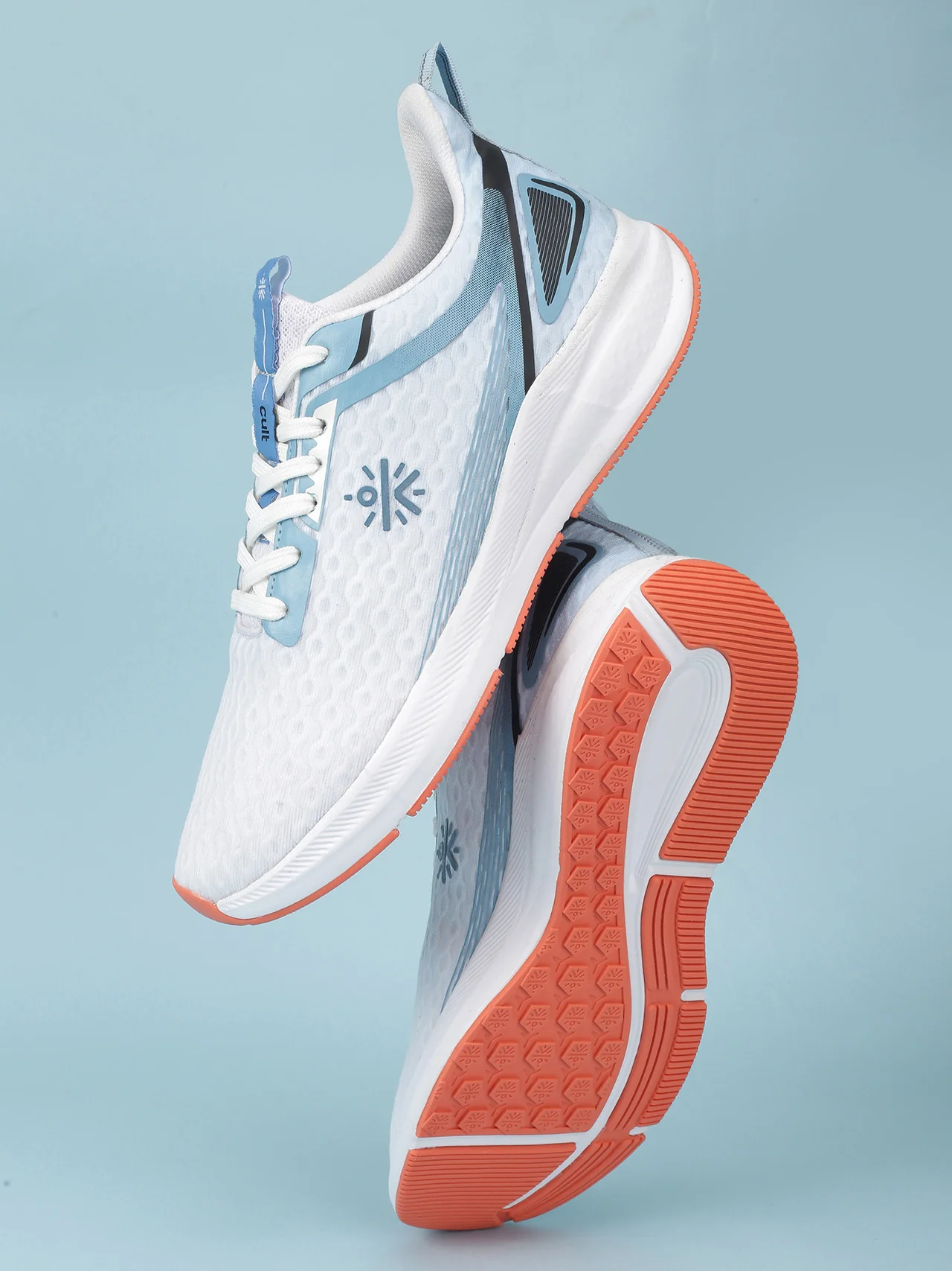 cult Men's AeroStride Casual Shoes - White/Blue - Image 4