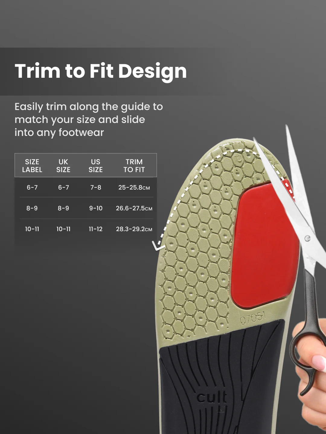 cult Men's Severe Flat Feet-Arch Correct Insoles - Image 8