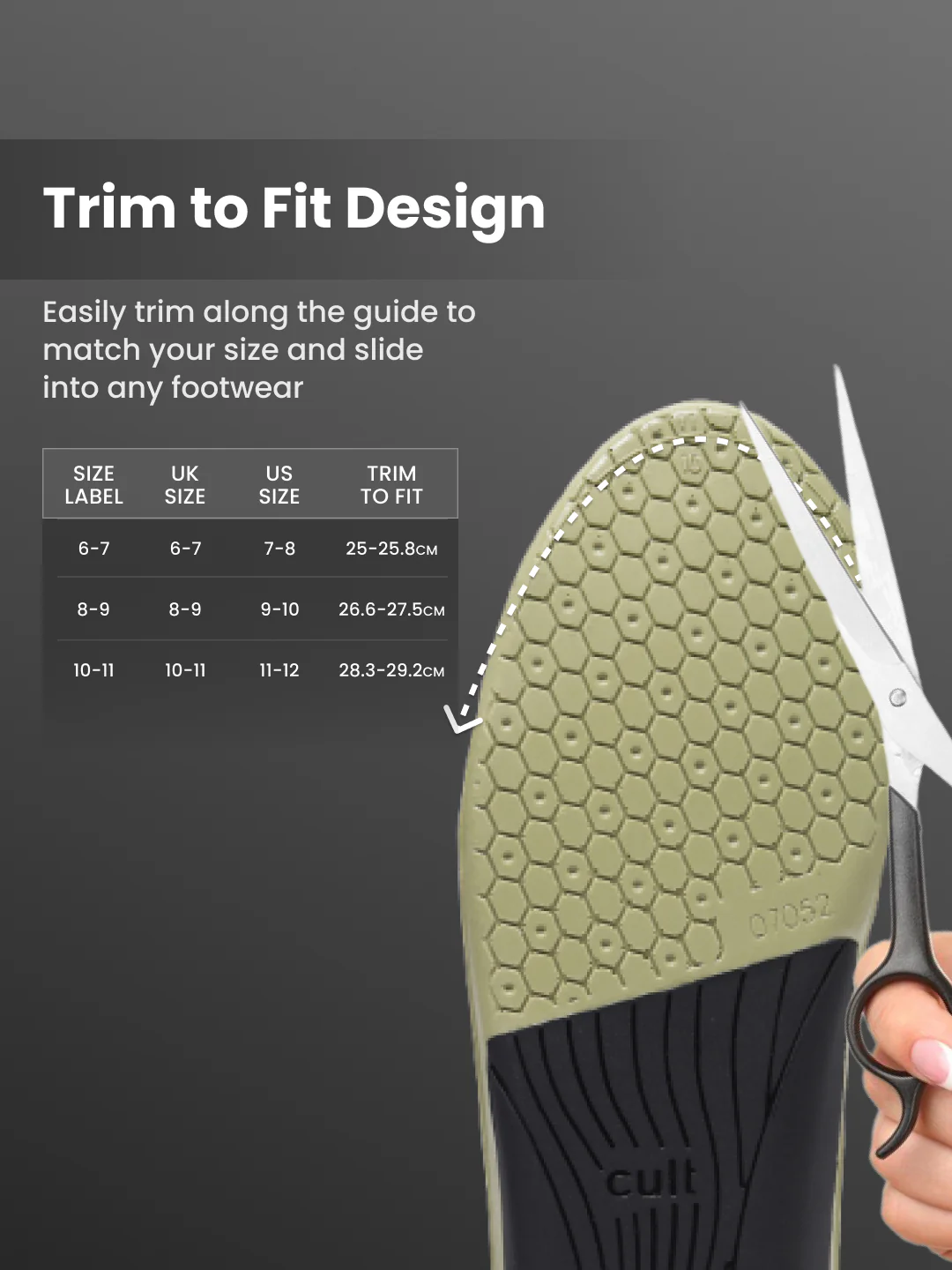 cult Men's High Arch Support- Arch Elevate Insoles - Image 8