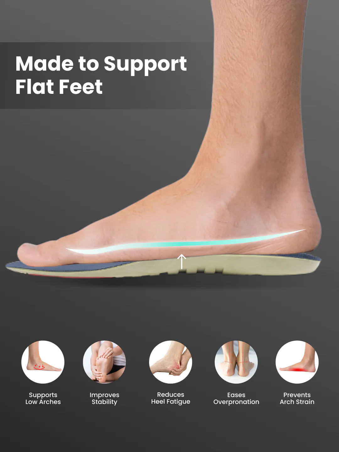 cult Men's Flat Feet- Arch Max Insoles - Image 3